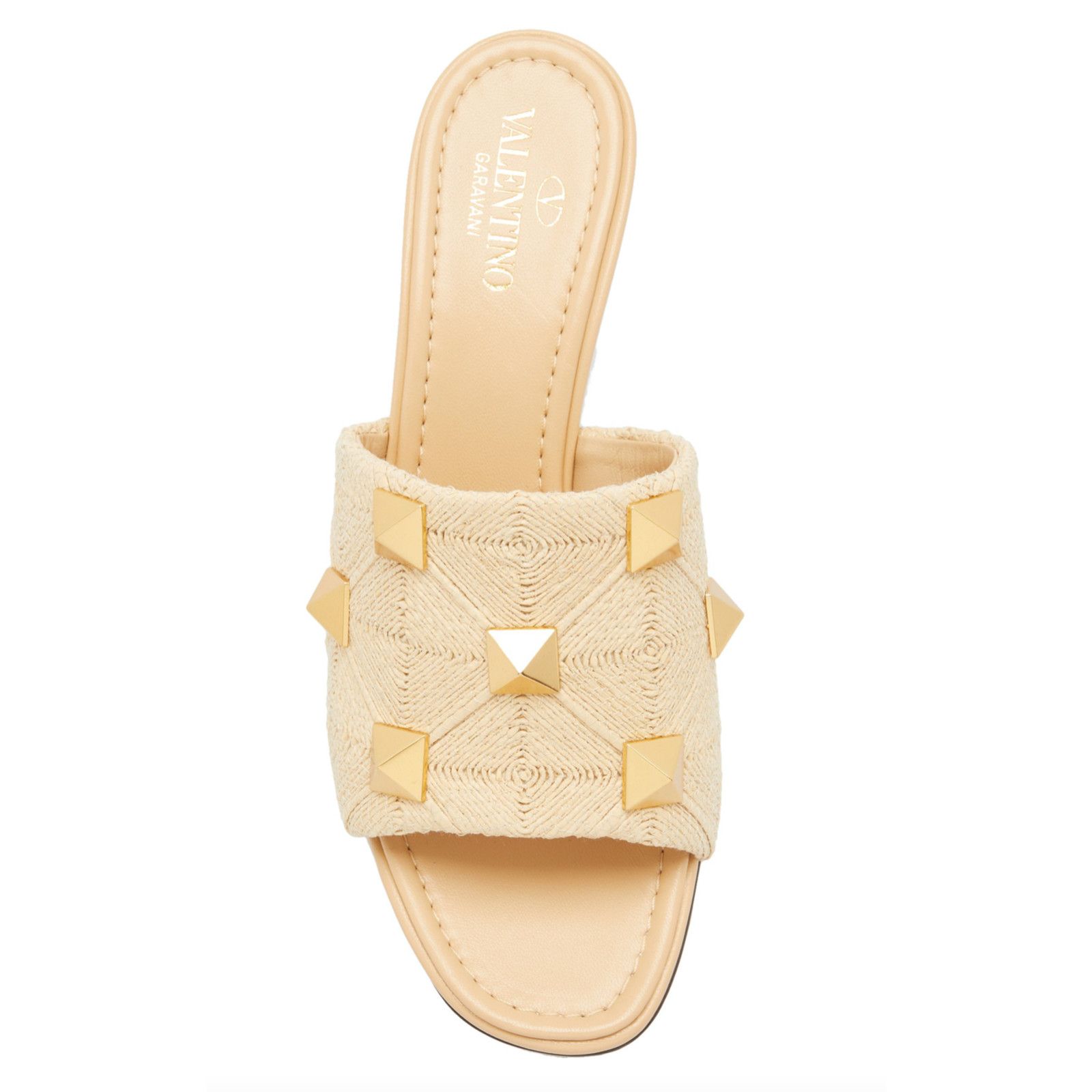 Valentino Rockstud Roman Stud Backless Mule Slide Heel Sandal 36 Size US 6 / IT 36 - 7 Thumbnail