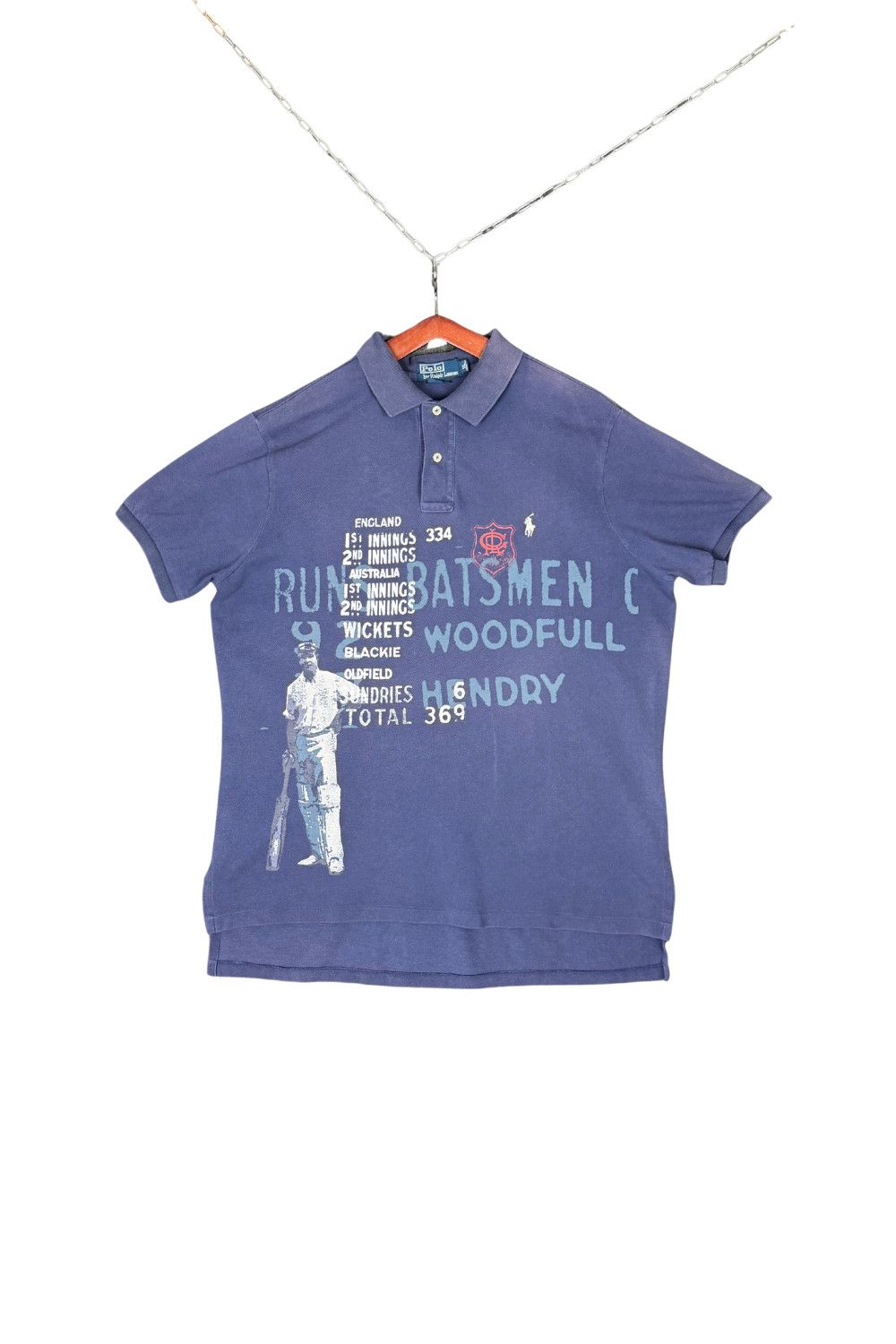 Polo Ralph Lauren Vintage Polo Ralph Lauren Cricket Scoreboard Graphic Polo XL Size US XL / EU 56 / 4 - 1 Thumbnail