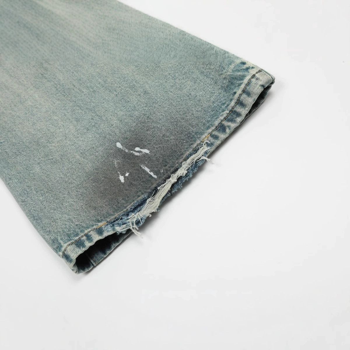 Japanese Brand × Jean American loose straight ink-splashed casual flared jeans Size US 32 / EU 48 - 5 Thumbnail