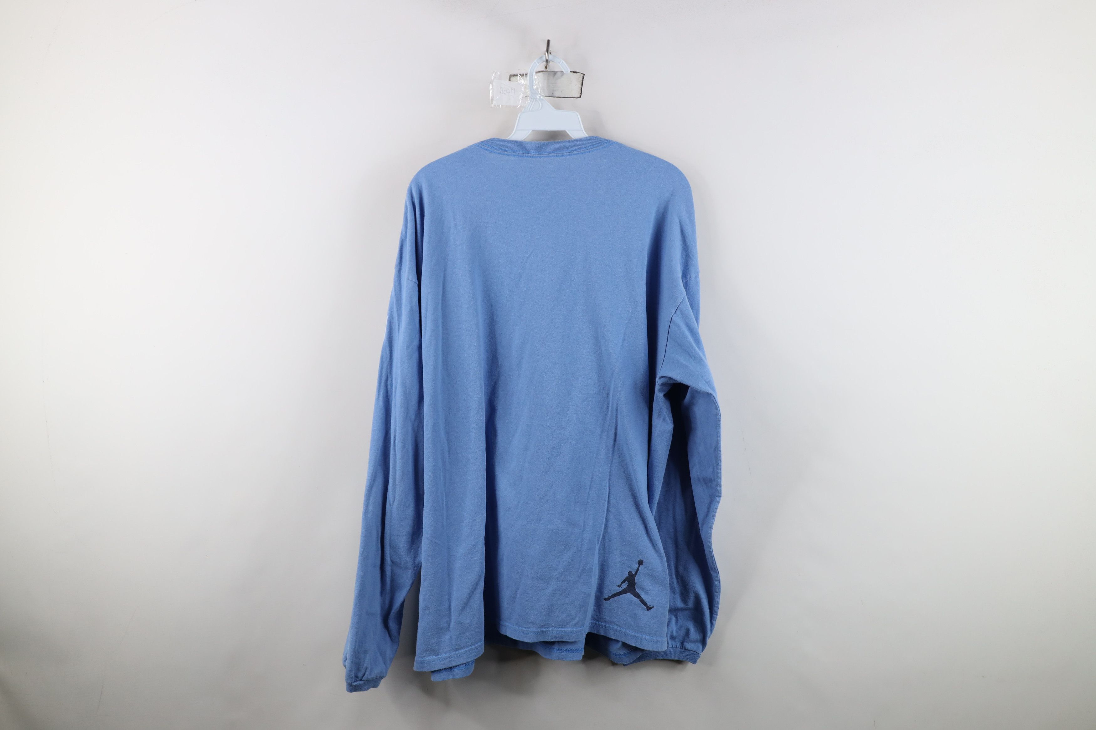 Nike Vintage Y2K Nike Air Jordan Long Sleve T-Shirt Blue USA Size US XL / EU 56 / 4 - 13 Thumbnail