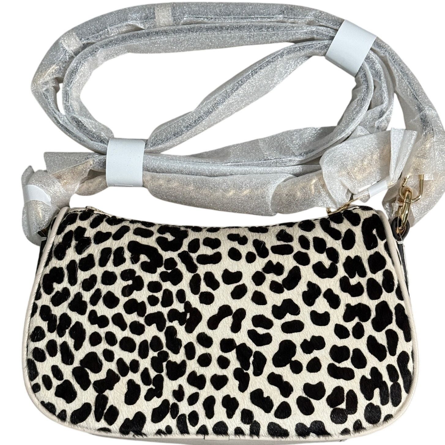 Michael Kors Michael Kors Carmela Sm Pouchette Crossbody Leather Cream Size ONE SIZE - 2 Thumbnail