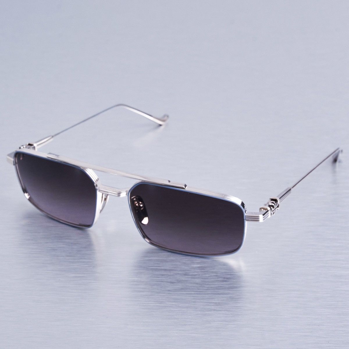 Chrome Hearts CHROME HEARTS LICK'N SHINY SILVER SUNGLASSES Size ONE SIZE - 2 Thumbnail