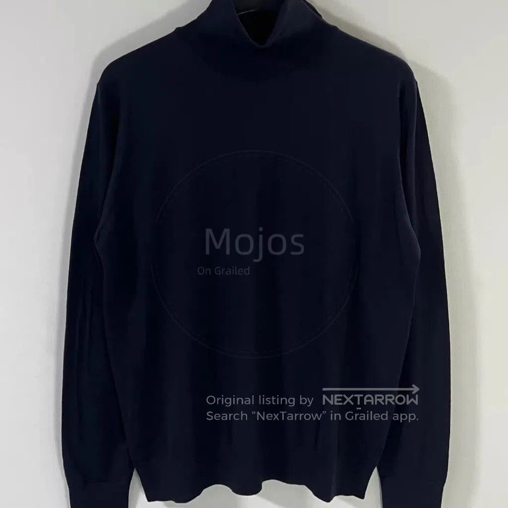Prada Sz 52 Prada Navy Black label Hi-neck Knitwear. Size US L / EU 52-54 / 3 - 1 Thumbnail
