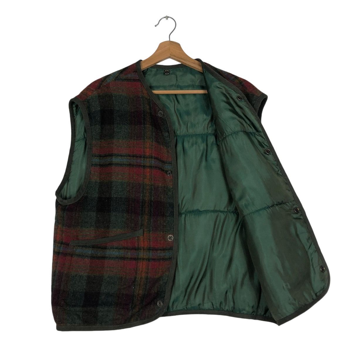 Japanese Brand 🔥VINTAGE WOOL VEST CHECK TARTAN DESIGN HENRY COTTON ITALY Size US M / EU 48-50 / 2 - 11 Thumbnail