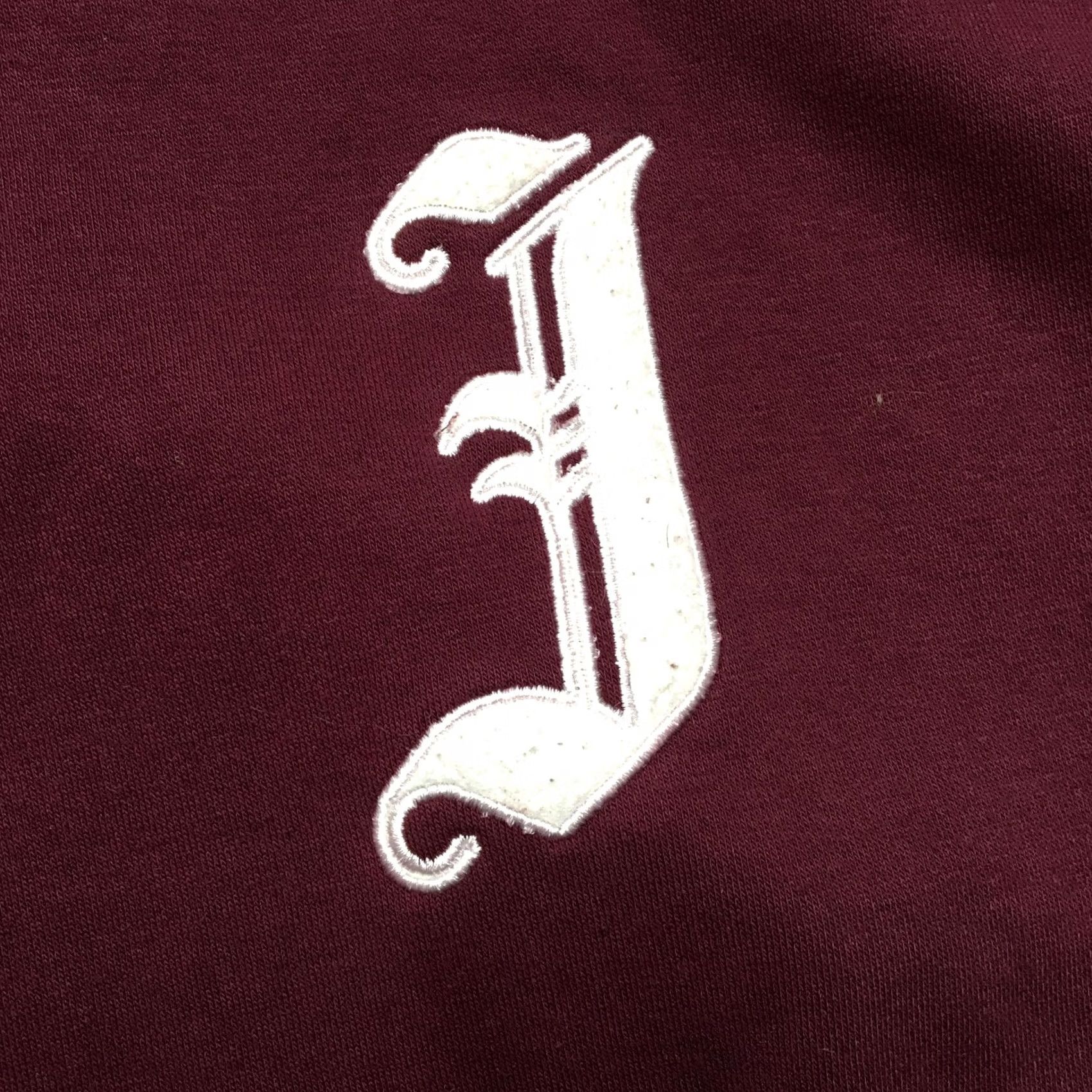 Logo 7 Jiberish Hoodie Mens XL Red Pullover Fleece Sweatshirt Striped Hem J Chest Logo Size US XL / EU 56 / 4 - 5 Thumbnail