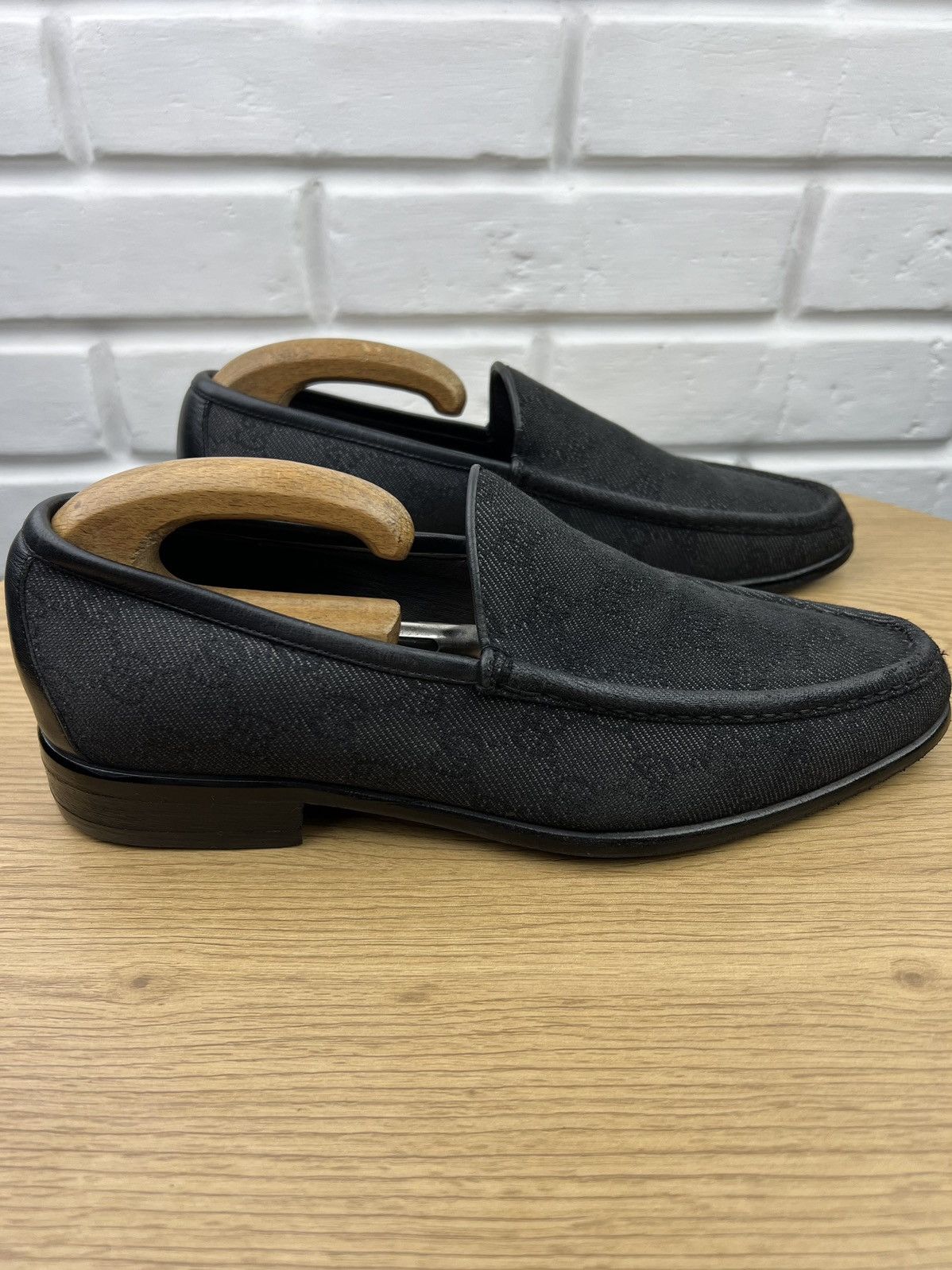 Gucci GUCCI Loafers Leather Shoes Jordaan GG Monogram Canvas Size US 9 / EU 42 - 7 Thumbnail