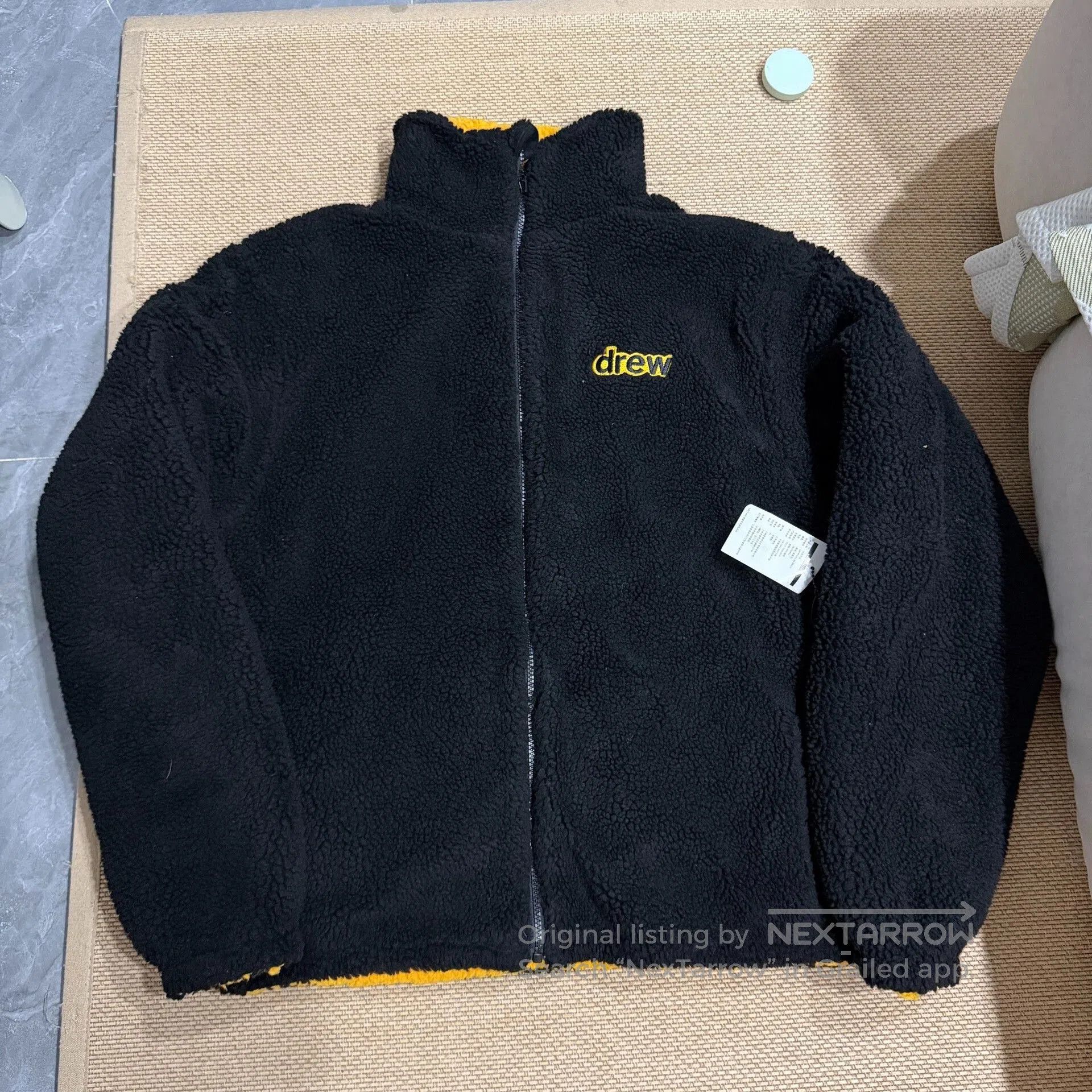 Drew House Drewhouse Black Yellow Reversible Jacket. Size US L / EU 52-54 / 3 - 1 Thumbnail