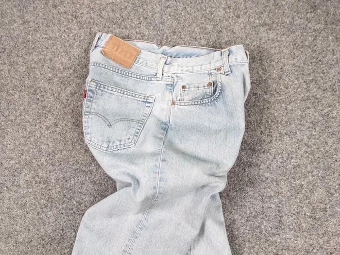Levi's Vintage levis 518 Jeans USA Perfect Blue Washed Faded Denim Size US 32 / EU 48 - 15 Thumbnail
