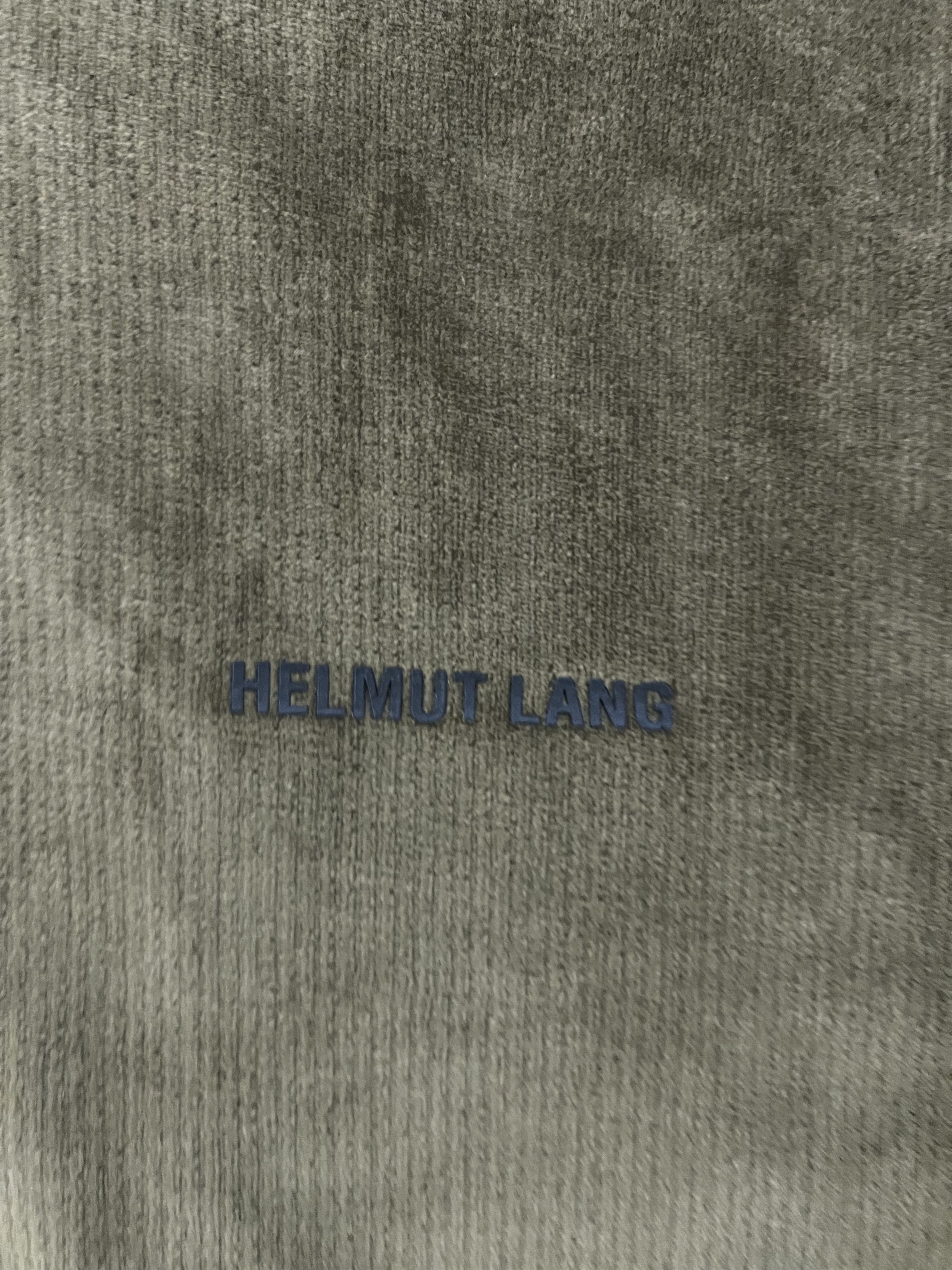 Helmut Lang 💚 Helmut Lang Cotton Velour Olive Half-Zip Sweatshirt NEW Size US M / EU 48-50 / 2 - 4 Thumbnail