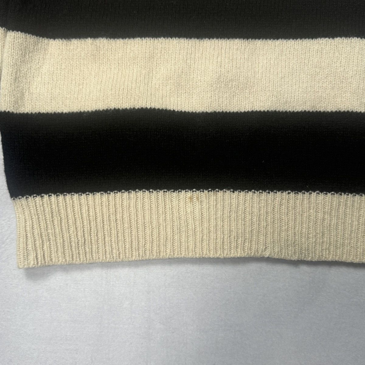 Raf Simons AW01 Riot! Riot! Riot! Striped Wool Turtleneck Sweater Size US M / EU 48-50 / 2 - 4 Thumbnail