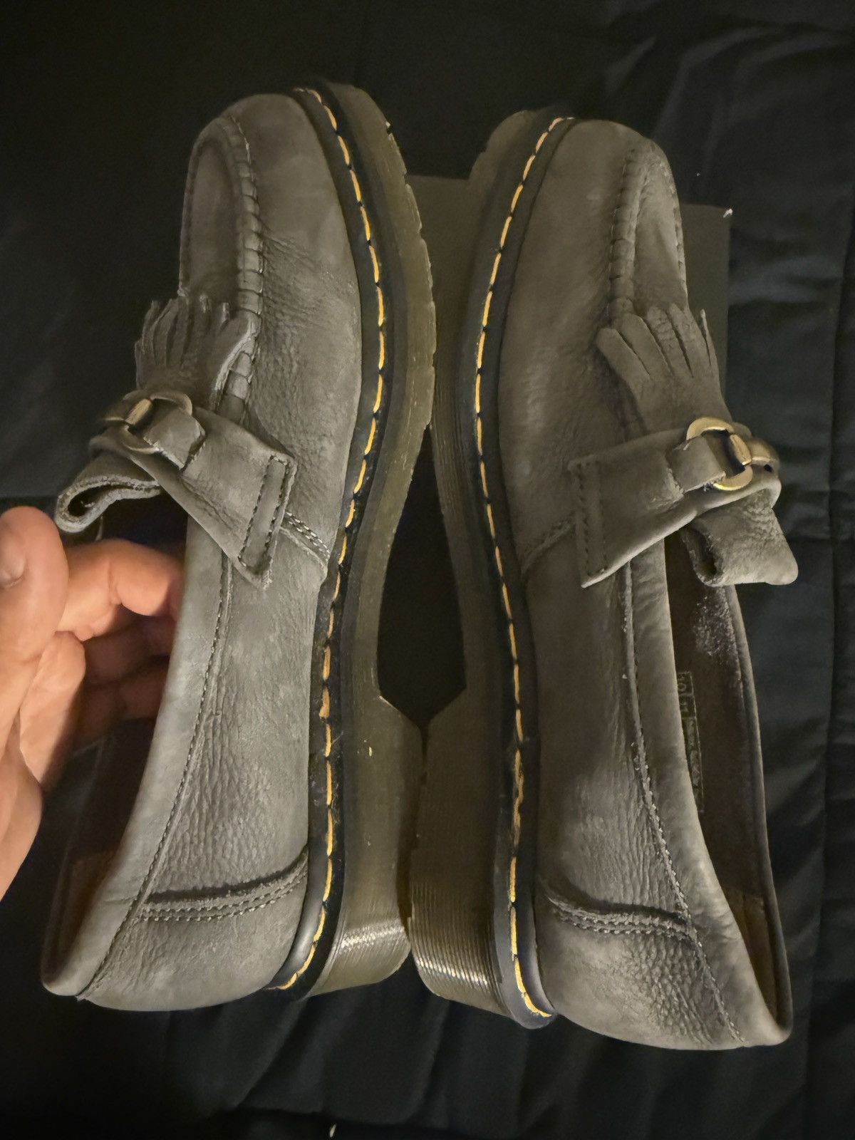 Dr. Martens Dr. Martens Gray Adrian Snaffle Loafers grey nubuck size 11 Size US 11 / EU 44 - 4 Thumbnail