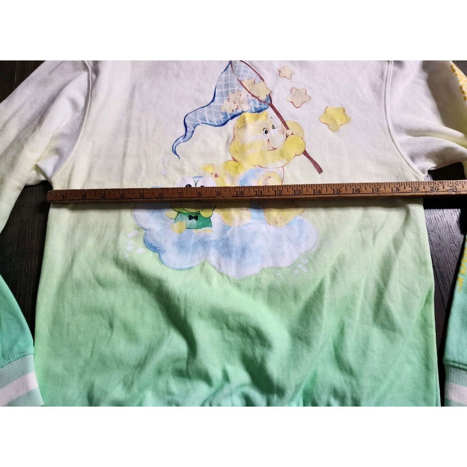 Vintage VINTAGE Hello Kitty x Care Bears Fleece Ombre Sweatshirt Crew S Green Womens Size US S / EU 44-46 / 1 - 3 Thumbnail