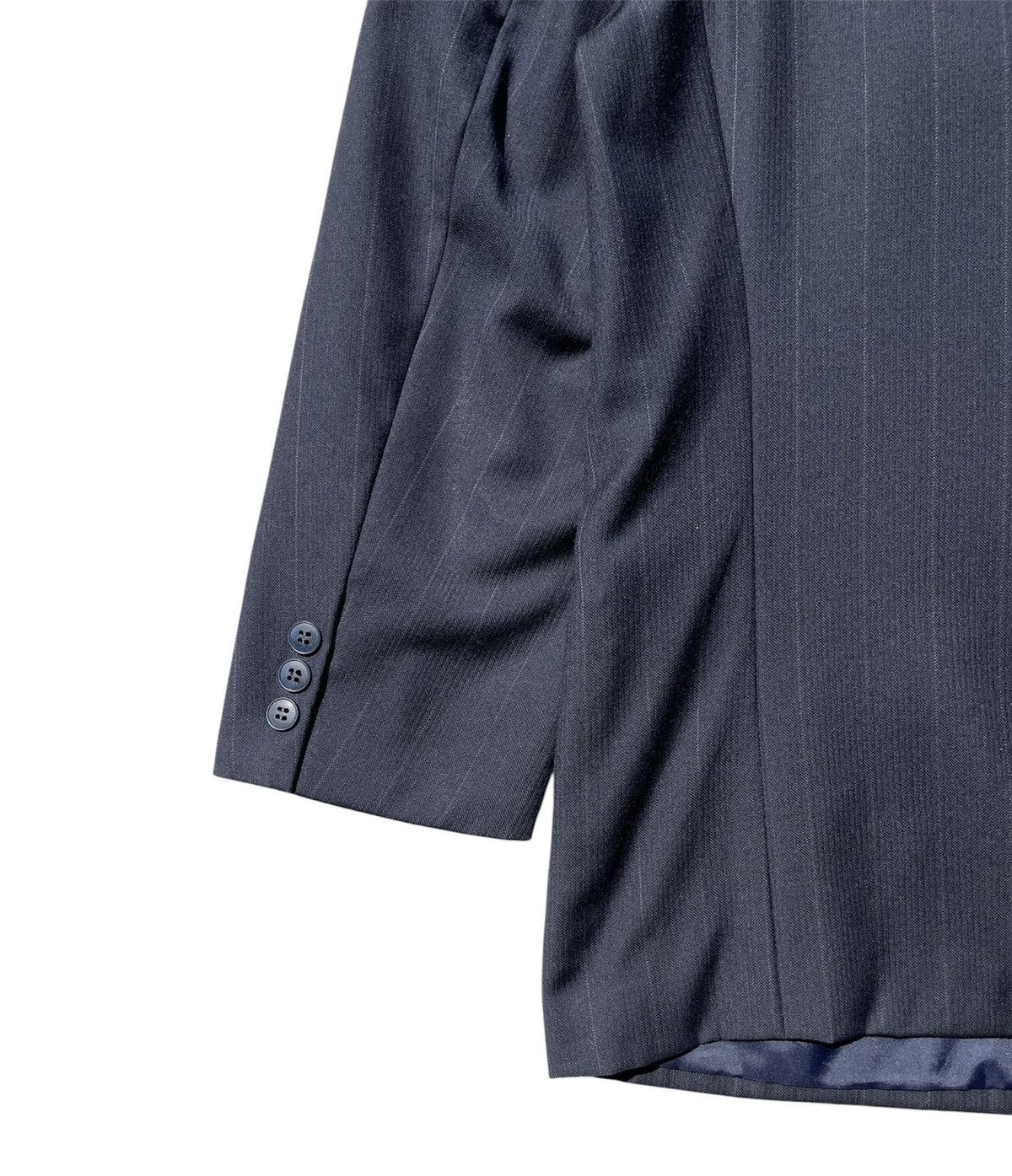 Pierre Cardin RARE🔥 Pierre Cardin Navy Pinstripe Double Breasted Blazer Size US L / EU 52-54 / 3 - 9 Thumbnail