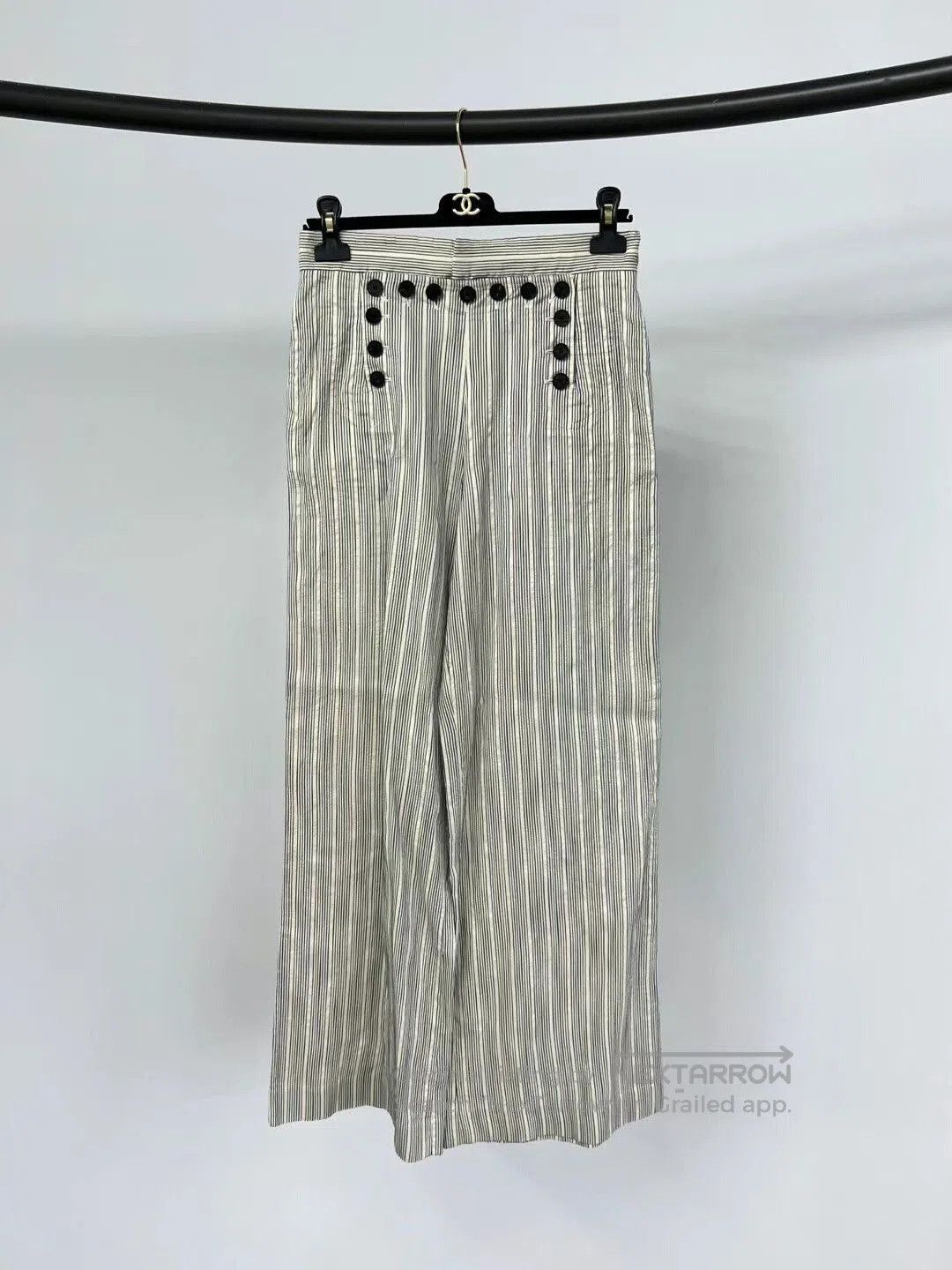 Dior Dior Striped Wide-Leg Trousers in Size FR34. Size US 34 / EU 50 - 1 Thumbnail