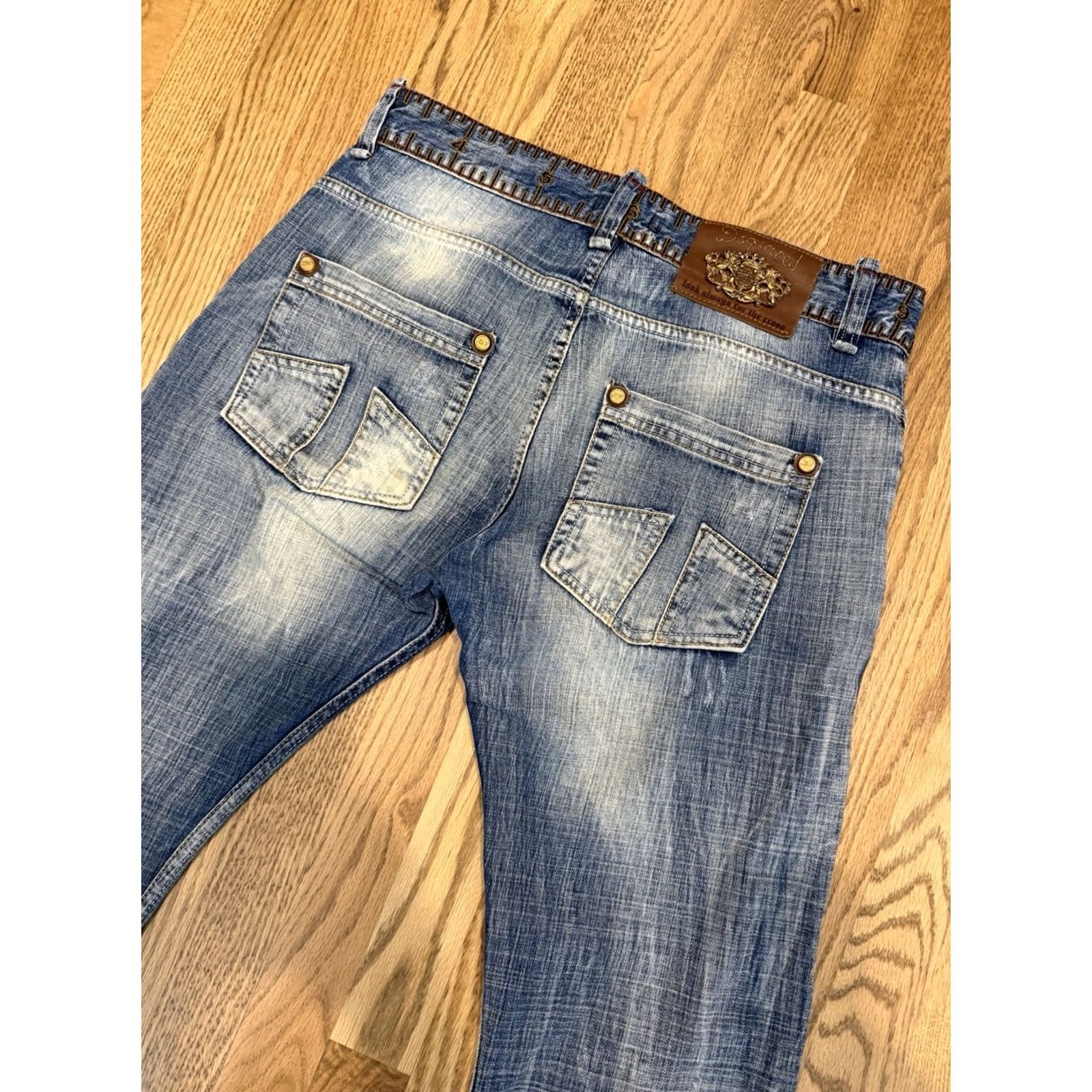 Dsquared2 Dsquared2 Denim Jeans Mens 32 Regular 28 Inseam Blue Distressed Italy 5-Pocket Logo Size US 32 / EU 48 - 2 Thumbnail