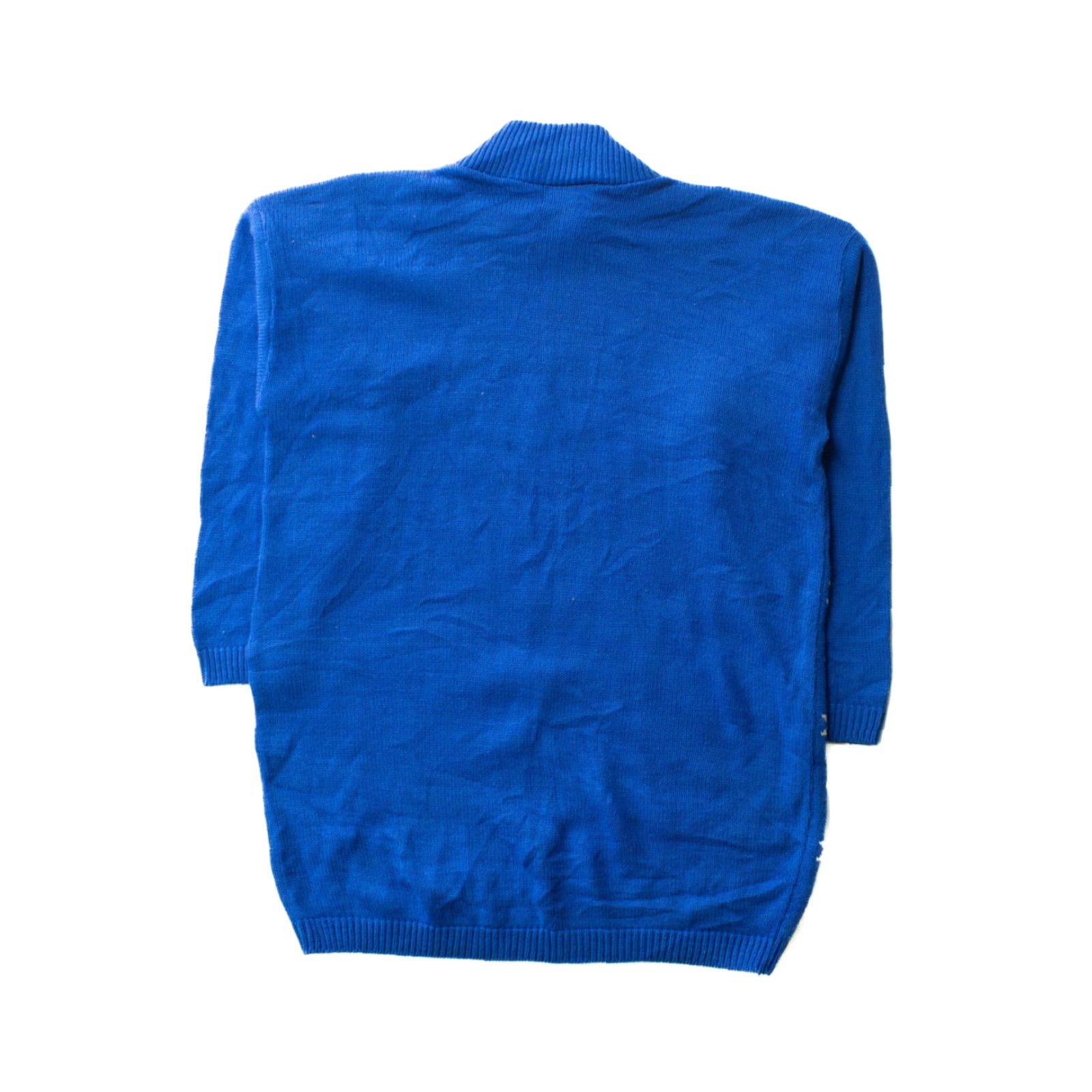 Vintage VINTAGE Traffic Jam Blue Rose Sweater Shirt Small Adult Womens 1990s Blue Acrylic Traffic Jam Mens Girls Size S / US 4 / IT 40 - 4 Thumbnail