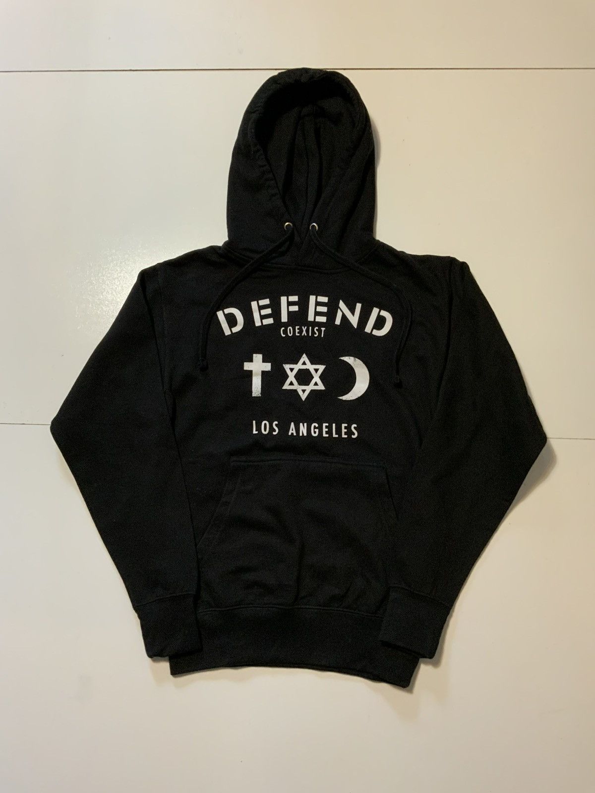 DEFEND PARIS Defend Paris Coexist Los Angeles Graphic Pullover Hoodie Size US XS / EU 42 / 0 - 1 Thumbnail