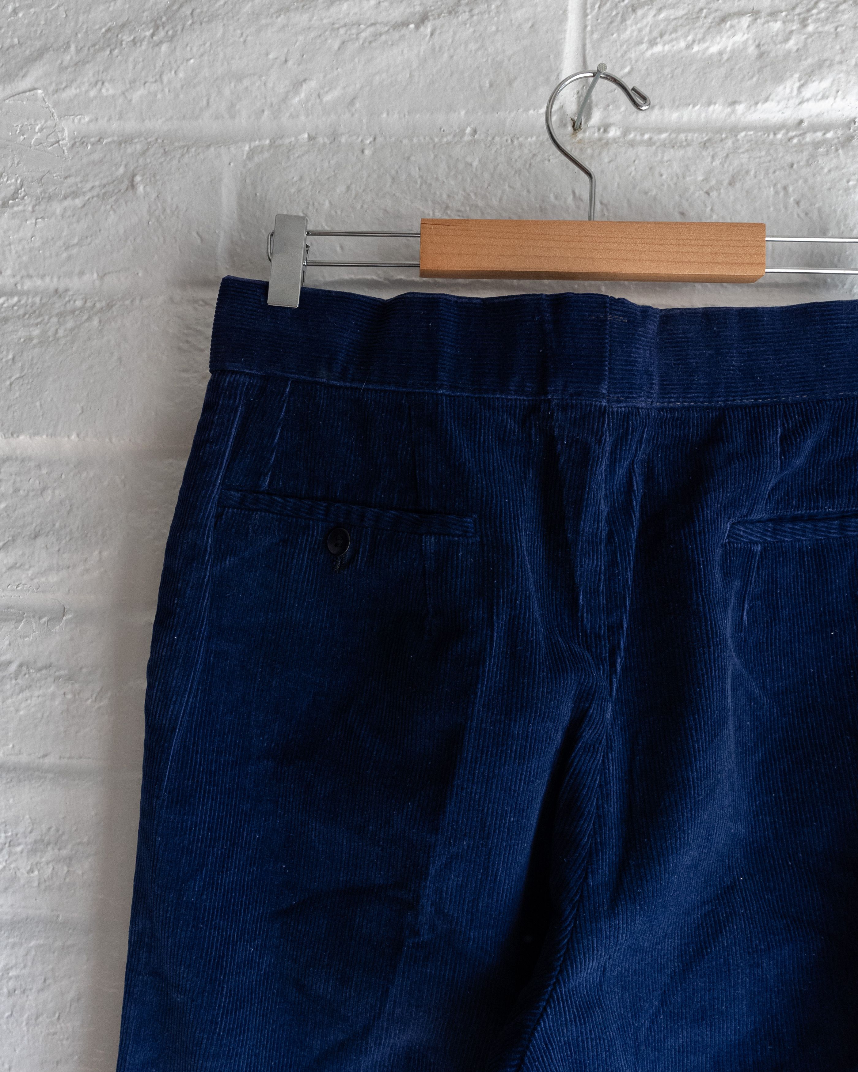 Vintage Vintage 1970s Corduroy Bell Bottom Pants Blue Men's 32 Flare Size US 32 / EU 48 - 8 Thumbnail