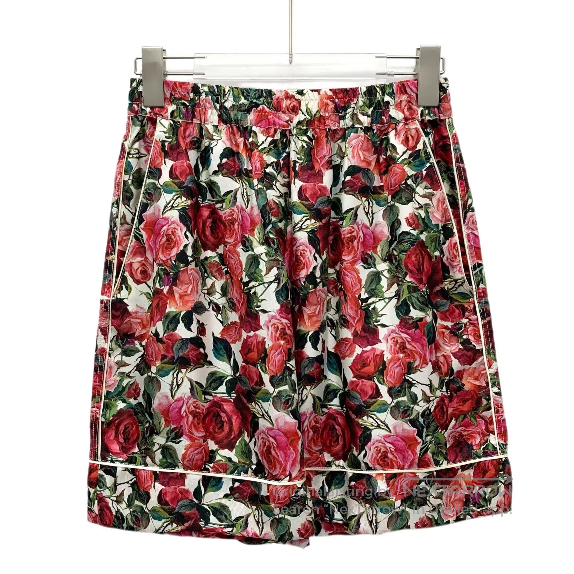 Dolce & Gabbana Dolce Gabbana Color block rose flower full print mulberry Size US 38 / EU 54 - 1 Thumbnail
