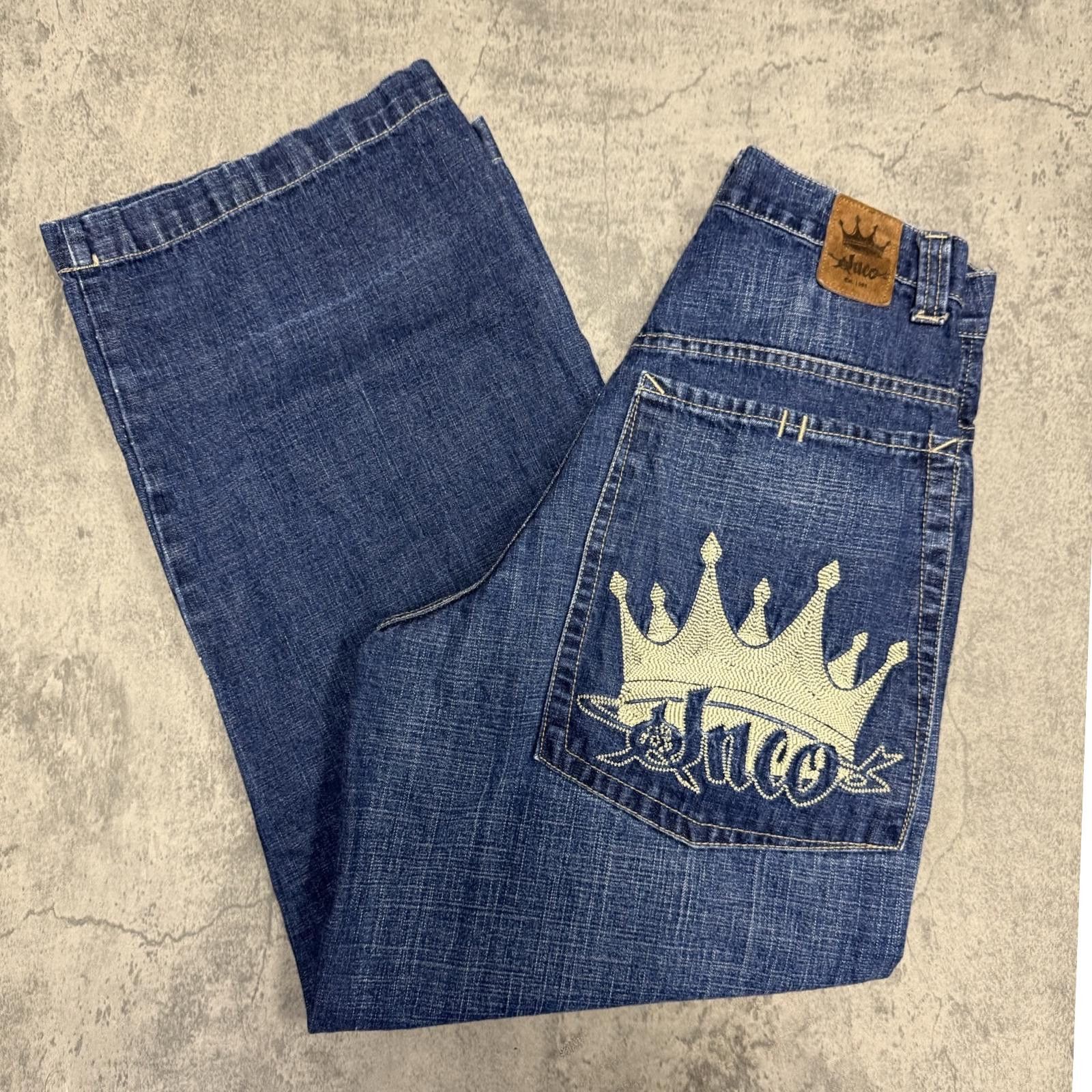 JNCO Y2K JNCO Crown Jeans -- 29 x 30 -- Size US 29 - 1 Thumbnail