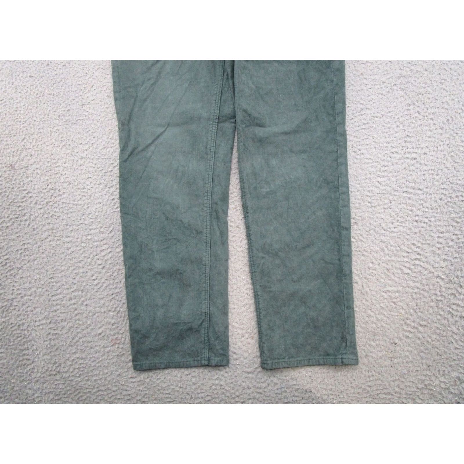 American Eagle Outfitters American Eagle Straight Leg Green Corduroy Jeans Size 4 Stretch Women’s Size 27" / US 4 / IT 40 - 2 Thumbnail