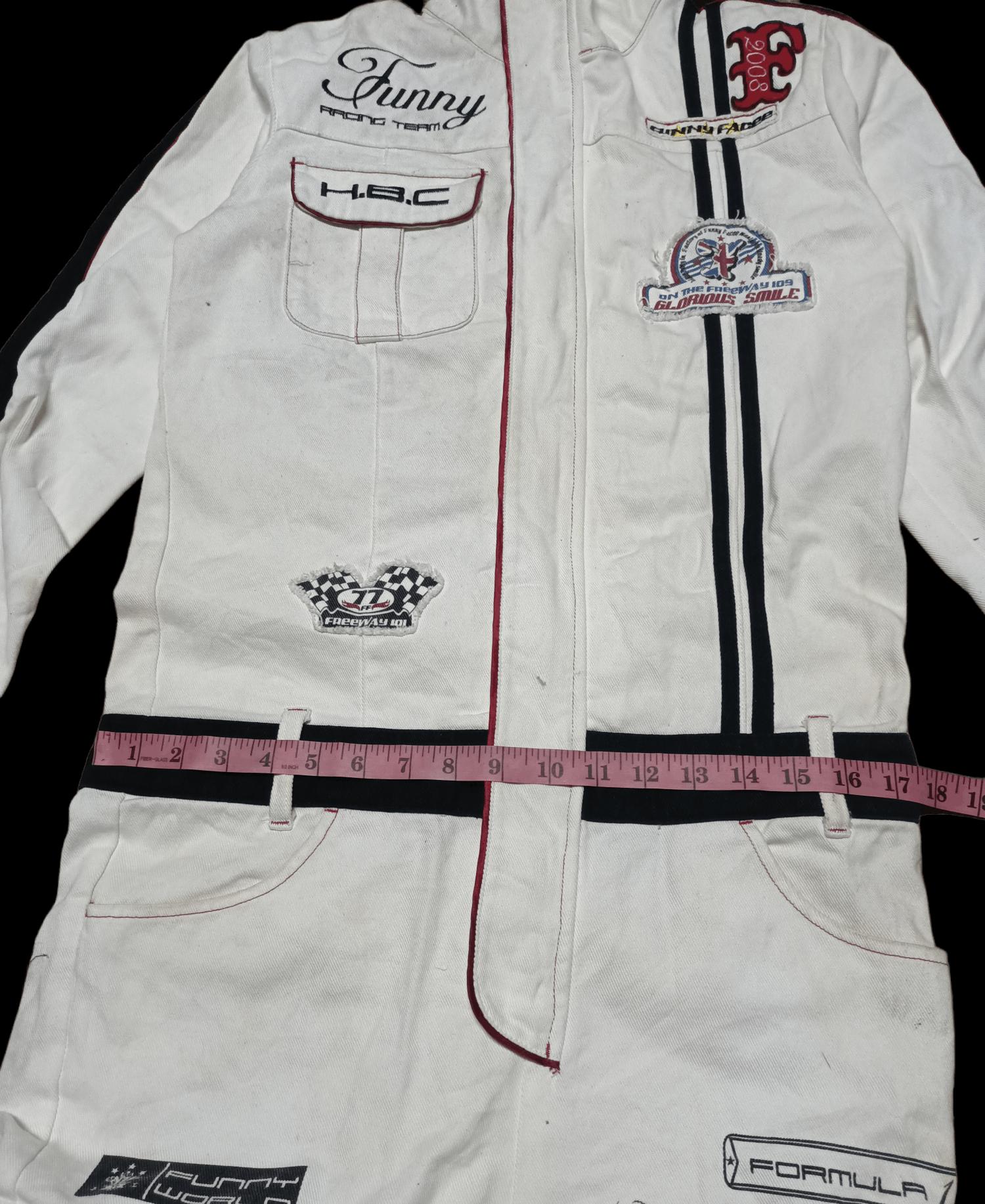 Vintage OVERALL x FUNNY RACING SUIT x FORMULA 1 x RARE Size US 32 / EU 48 - 6 Thumbnail