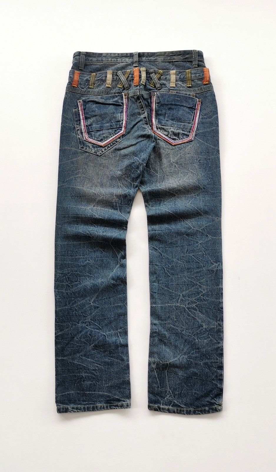 Other Whiskers Unbrand Double Waist Jeans Size US 34 / EU 50 - 1 Thumbnail