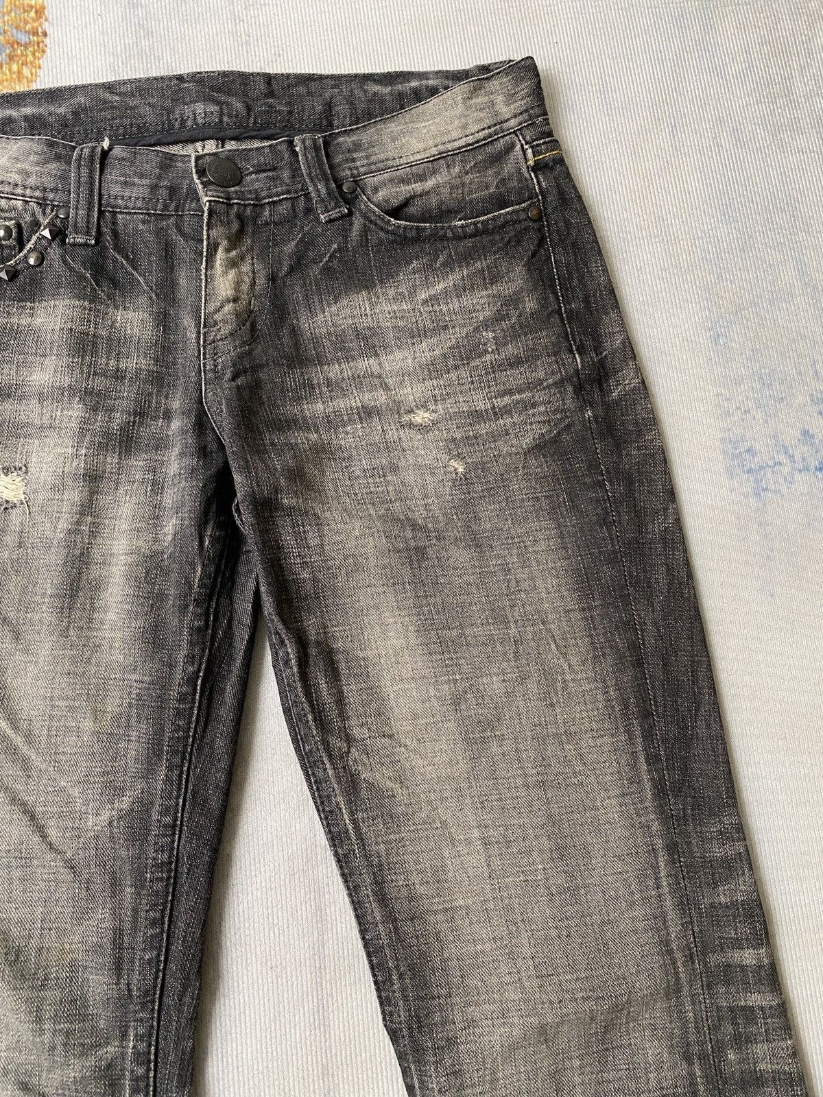 Japanese Brand 2000s The Murder License Claw Marks Flare Denim Size US 31 - 11 Thumbnail