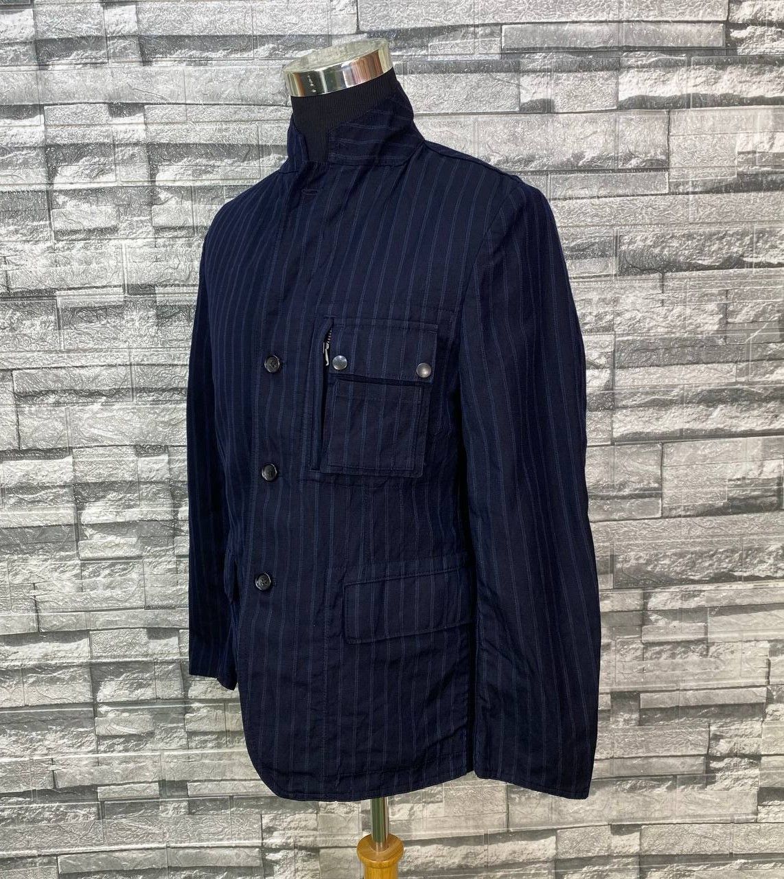 Comme des Garcons AD2007 COMME DES GARCON PINSTRIPED CHORE JACKET Size US S / EU 44-46 / 1 - 6 Thumbnail