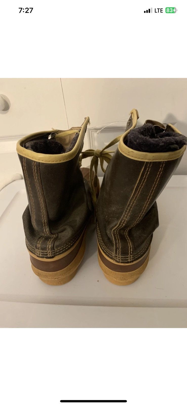 SOREL Mens Vtg Sorel Sz 10 Kaufman Canada Brown Duck Boots Liners Size US 10 / EU 43 - 7 Thumbnail