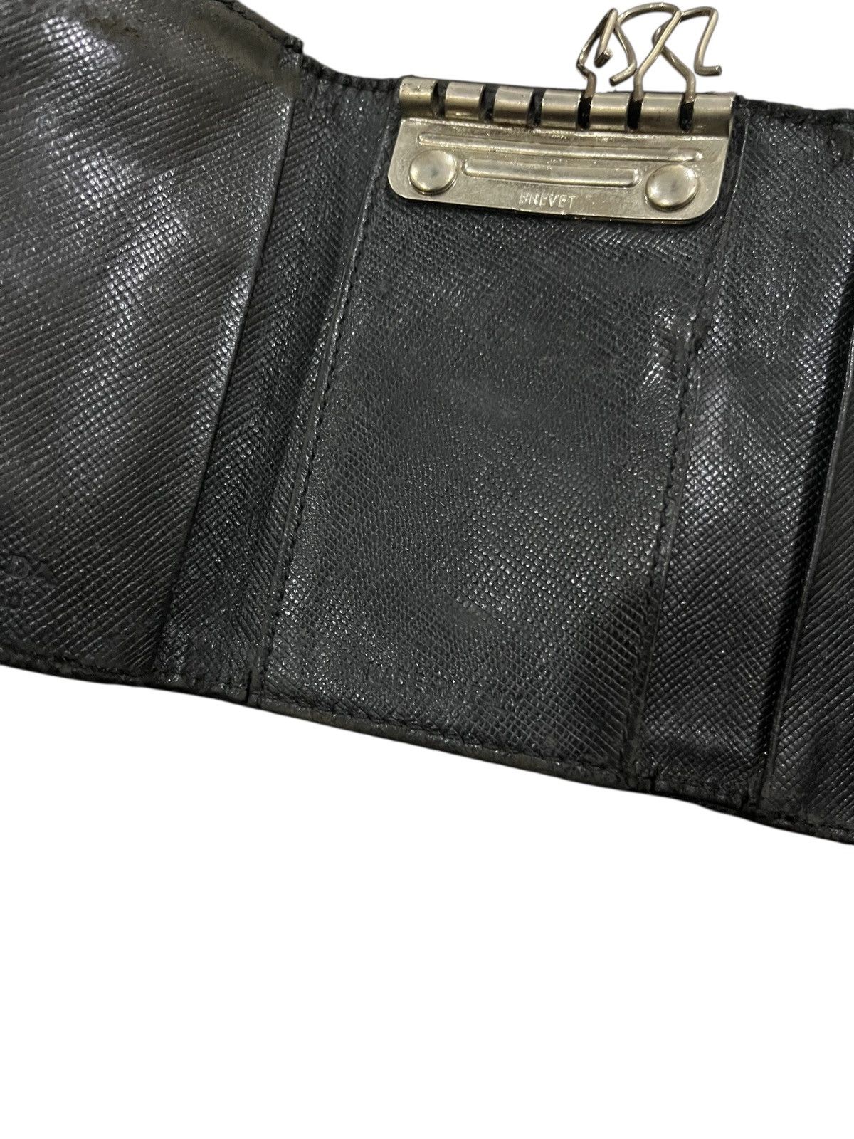 Prada PRADA TESSUTO NYLON KEY CASE HOLDER BLACK Size ONE SIZE - 8 Thumbnail