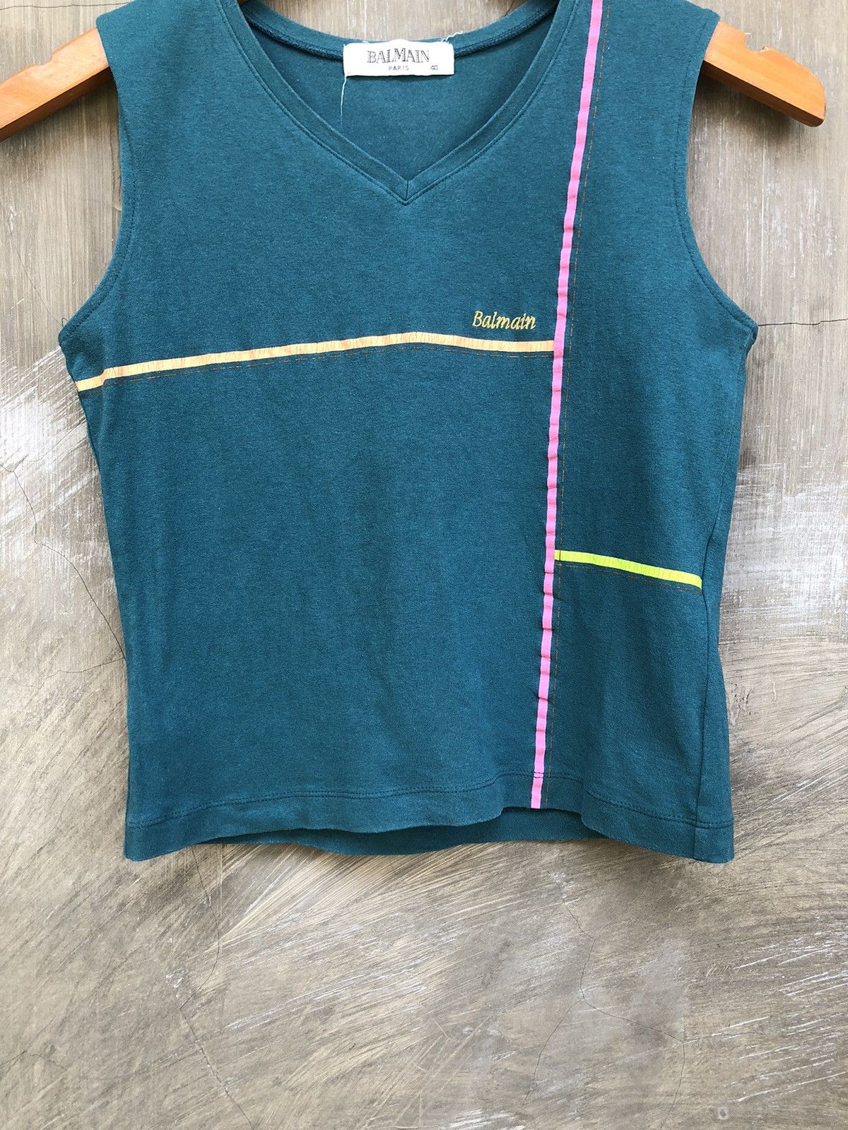 Balmain Vintage Balmain Paris Tanktop Size S / US 4 / IT 40 - 6 Thumbnail
