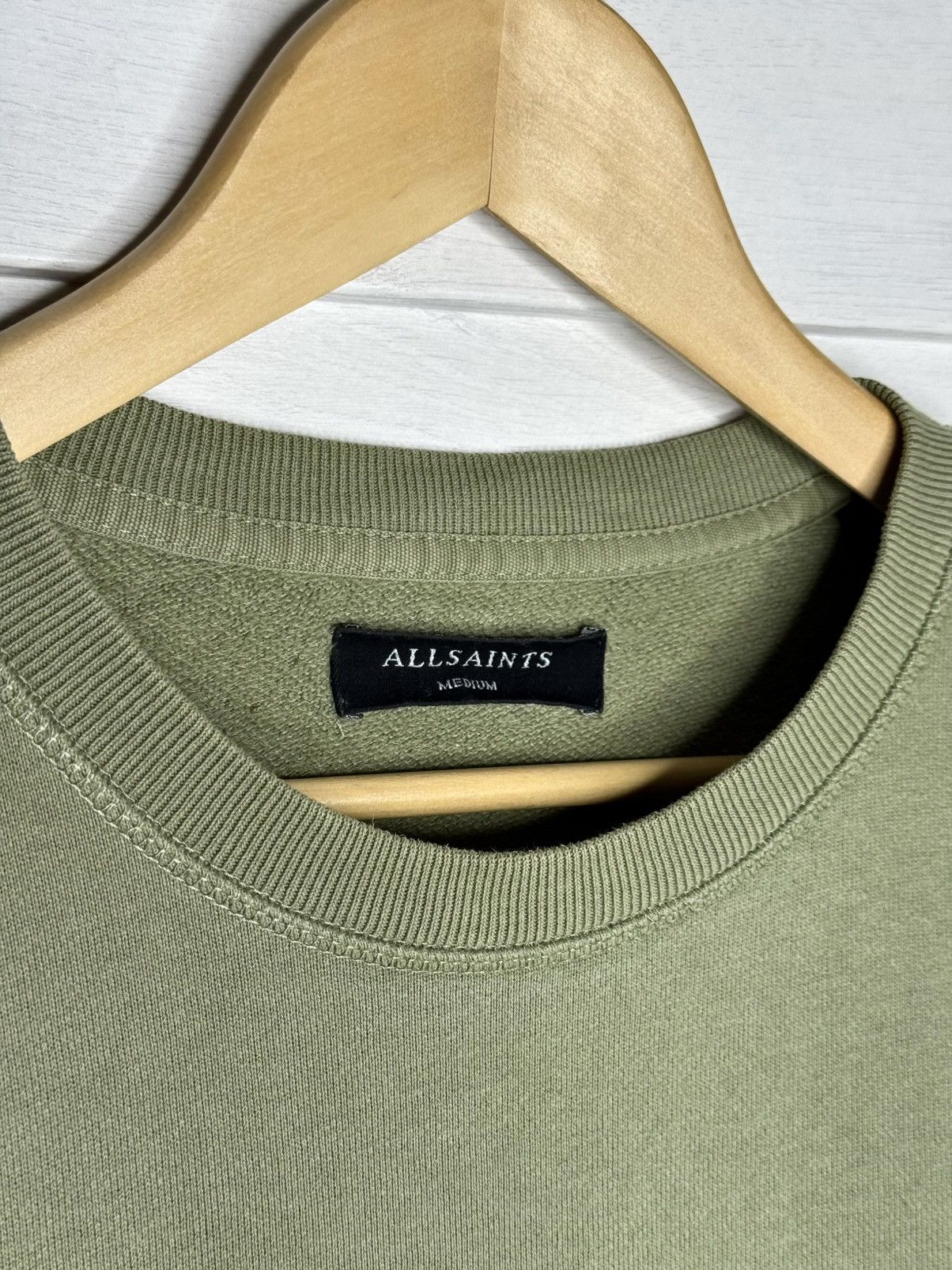 Allsaints Allsaints Raven Crew Neck Sweatshirt Jumper Basic Cotton Y2K Size US M / EU 48-50 / 2 - 4 Thumbnail