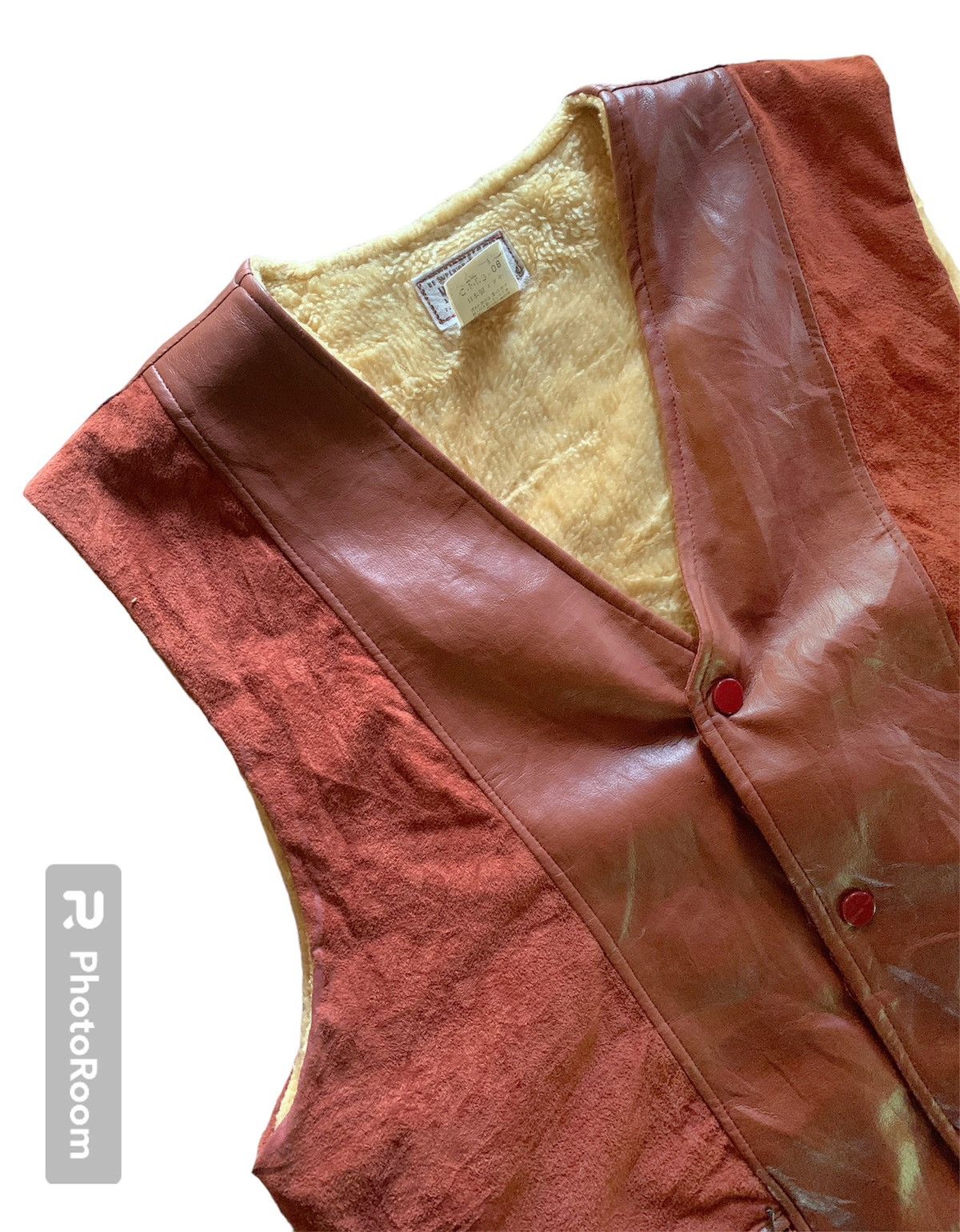 Japanese Brand × Leather × Vintage Vintage RUCK DAM Snap buttons Suede Vest. Size US L / EU 52-54 / 3 - 2 Thumbnail