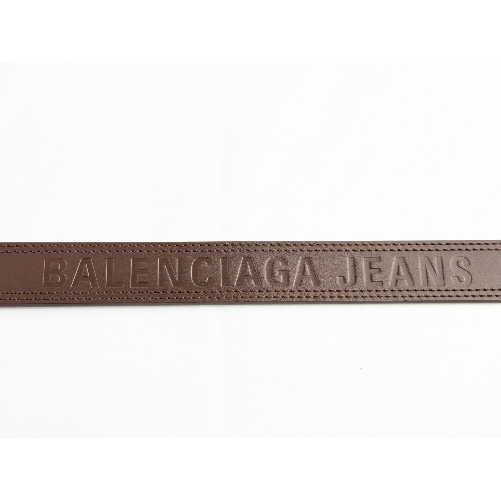 Balenciaga o1rshd1 Q:2 /Size:100cm/ Natural Calf AS Jeans Stitch Belt Size 38 - 8 Thumbnail