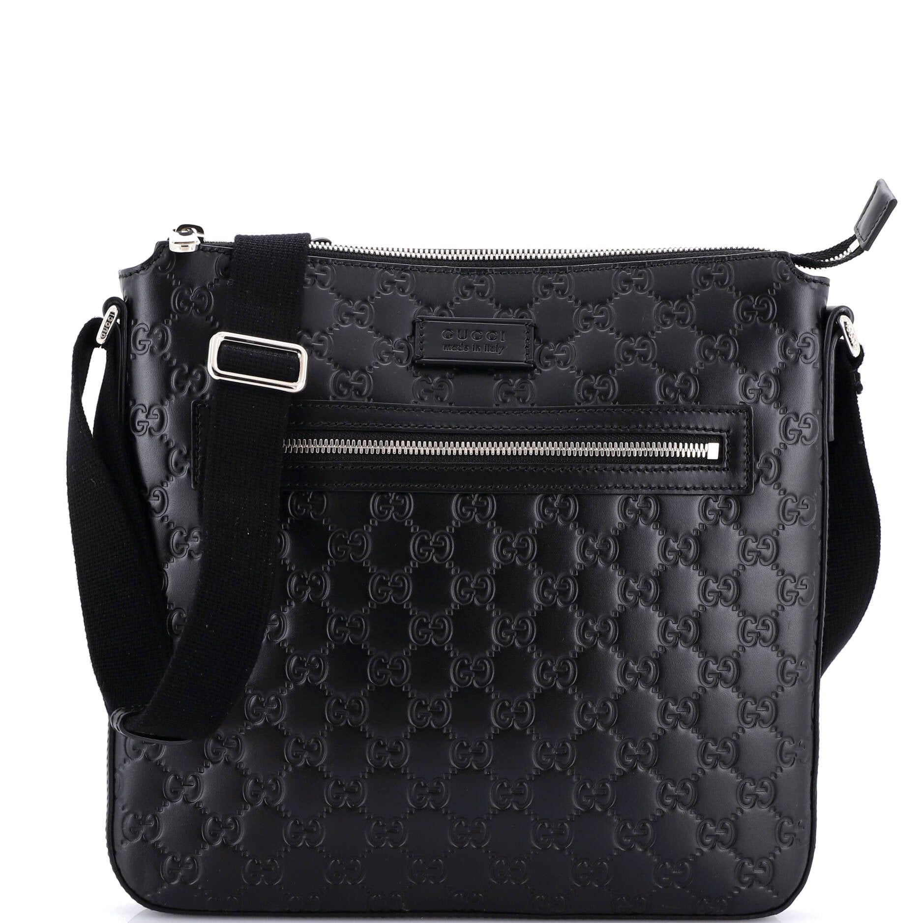 Gucci Signature Zip Messenger Bag Size ONE SIZE - 1 Thumbnail