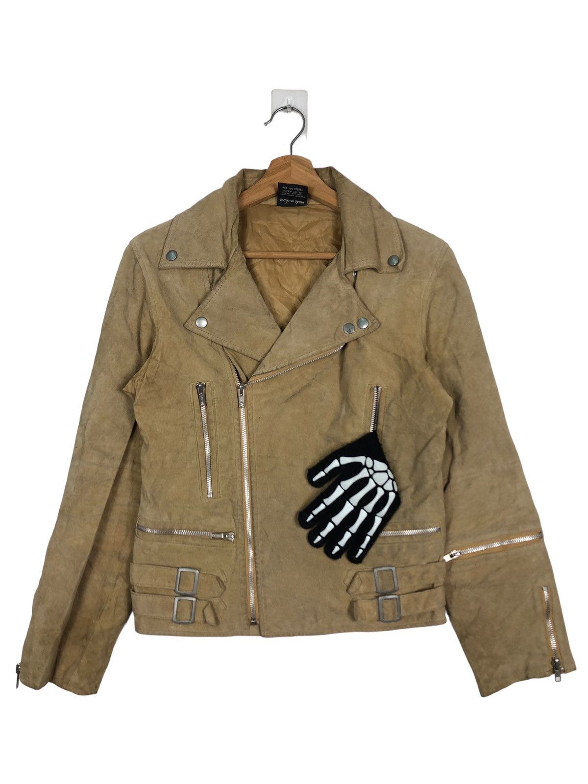 Genuine Leather 🔥90’s Vintage Double Breast Genuine Leather Jacket Racing Size US M / EU 48-50 / 2 - 1 Thumbnail