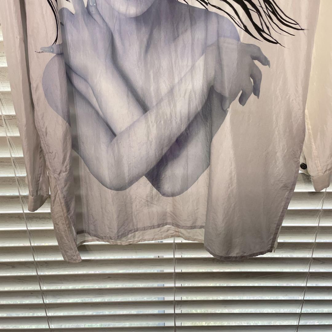 Yohji Yamamoto POUR HOMME 18ss Uchida Suzume collab silk shirts HW-B28-422 Size US L / EU 52-54 / 3 - 4 Thumbnail
