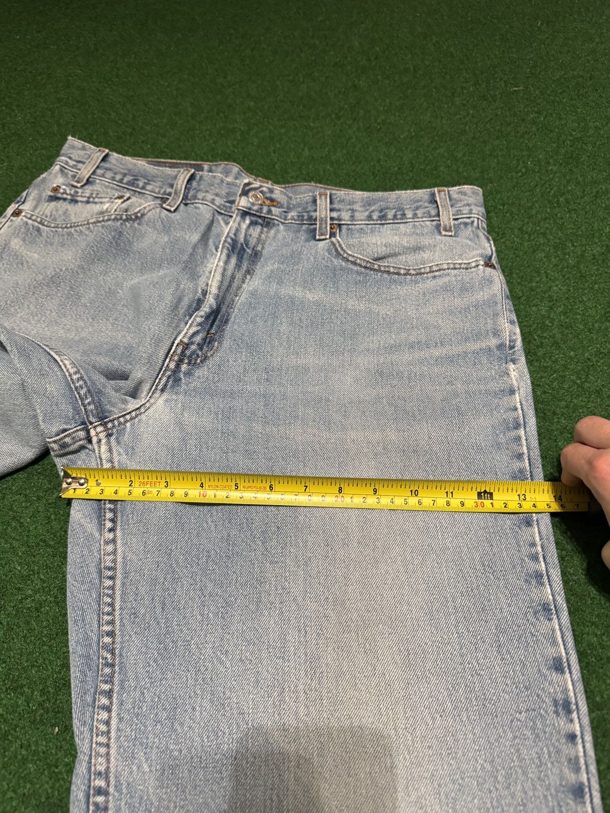 Levi's Vintage Clothing Levis 550 Relaxed Fit Light Wash 38x36 Wide Leg Y2K Jeans Size US 38 / EU 54 - 11 Thumbnail
