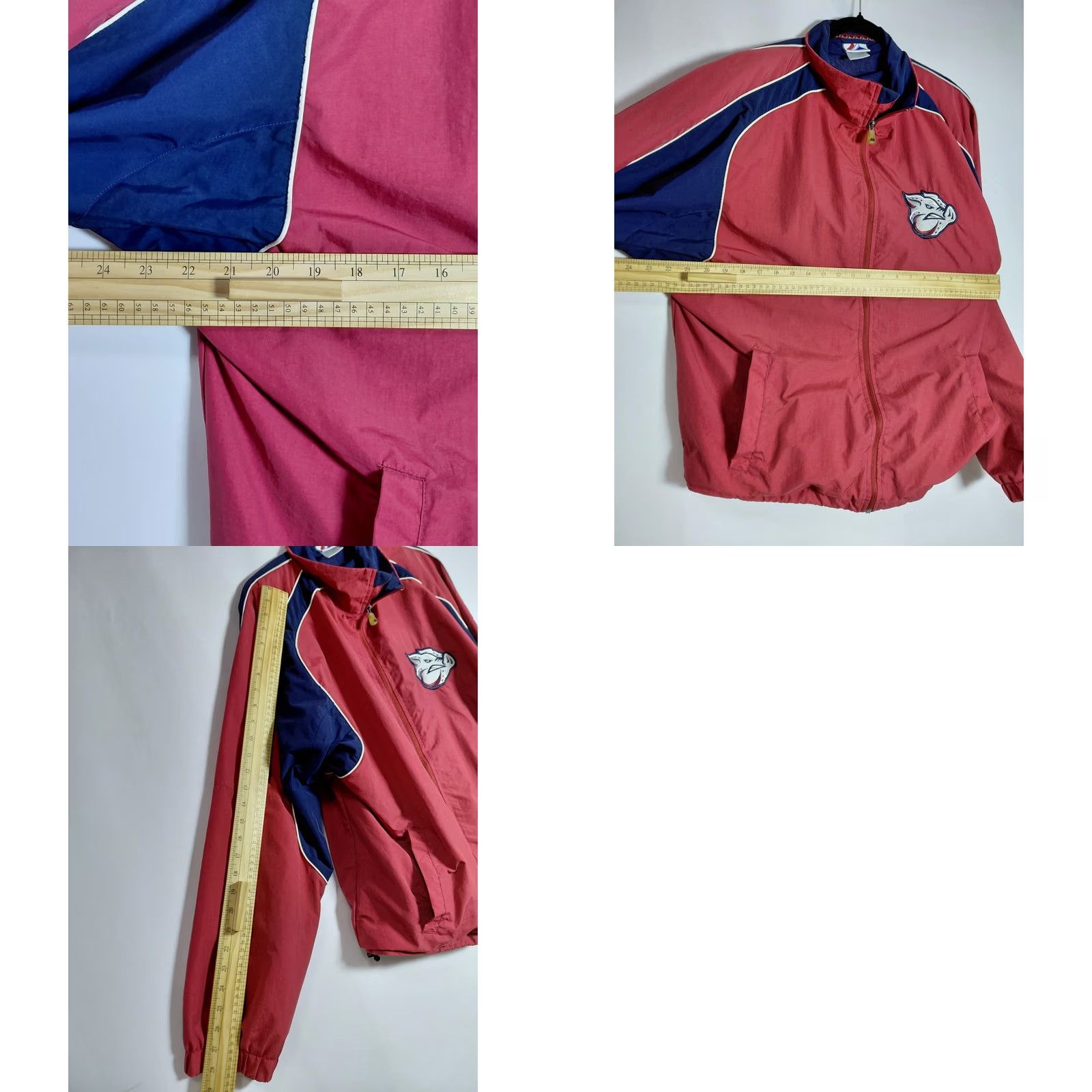 Vintage Majestic Jacket Men Size L Red Blue Nylon Long Sleeve Lining Size US L / EU 52-54 / 3 - 8 Thumbnail
