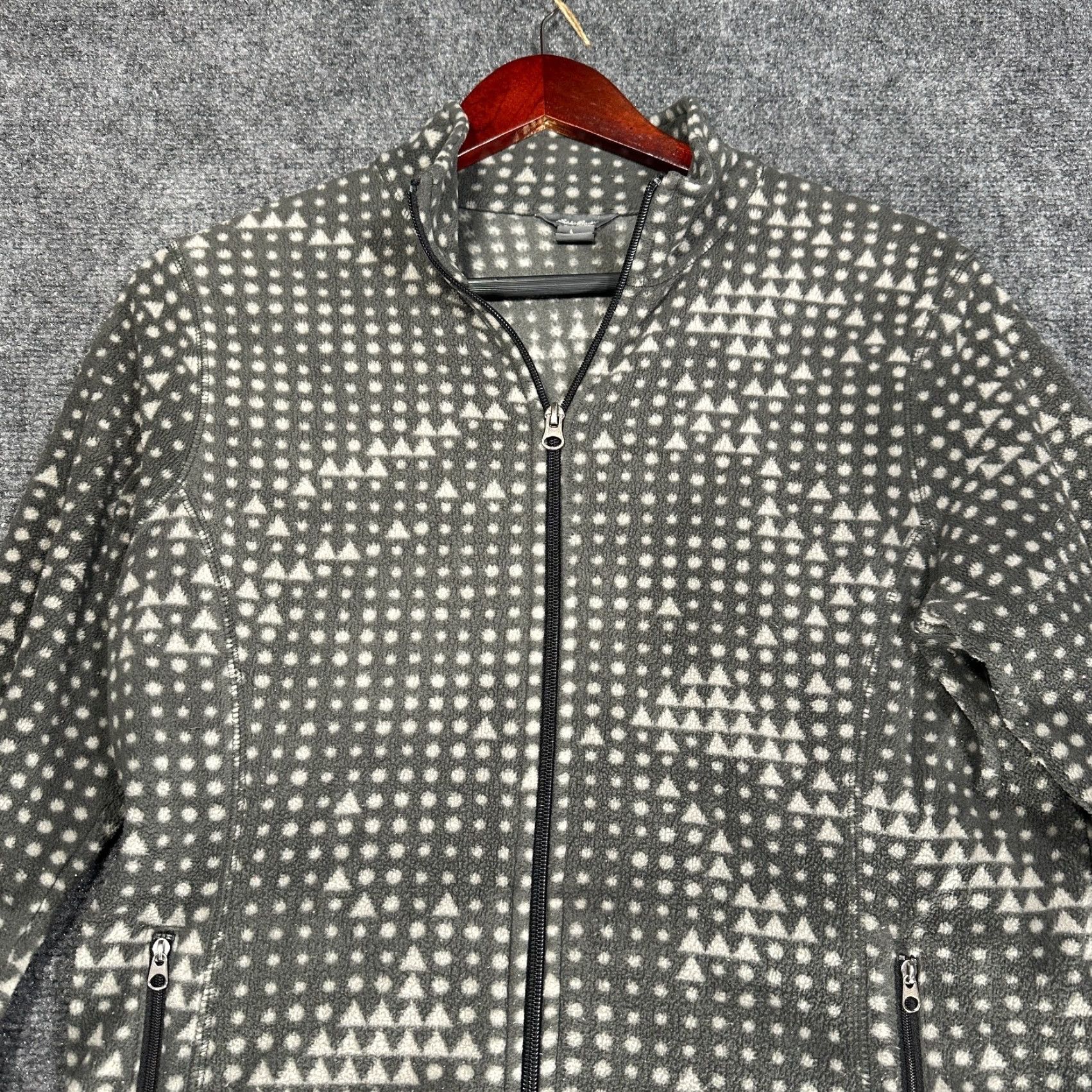 Eddie Bauer Eddie Bauer Jacket Womens M Gray Fleece Full Zip Pockets Regular Fit Size M / US 6-8 / IT 42-44 - 4 Thumbnail