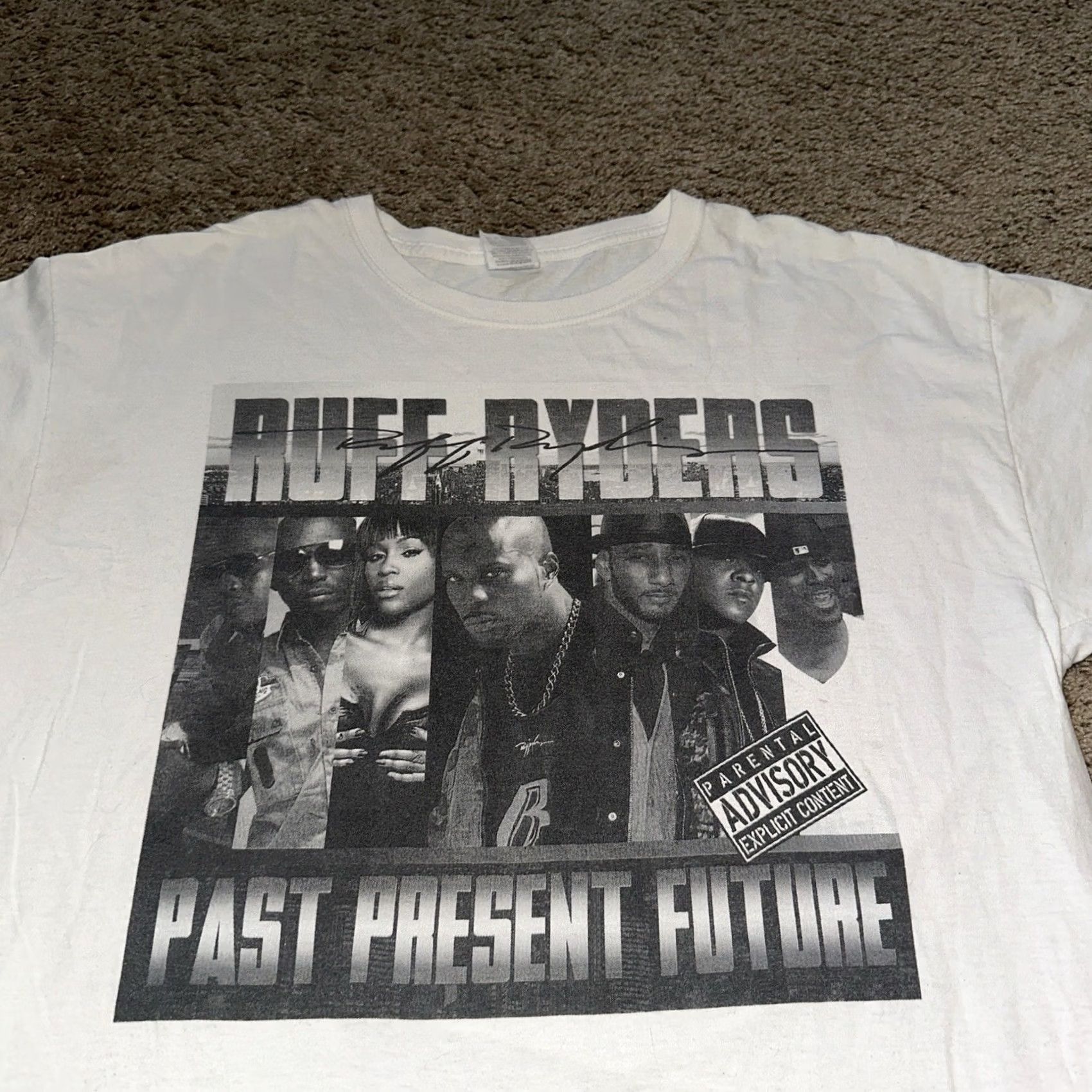 Fruit Of The Loom Ruff Ryders Shirt Mens XL 2017 Reunion Tour Hip Hop Rap Graphic Print White T-Shirt Brand Fruit of the Loom Size US XL / EU 56 / 4 - 2 Thumbnail