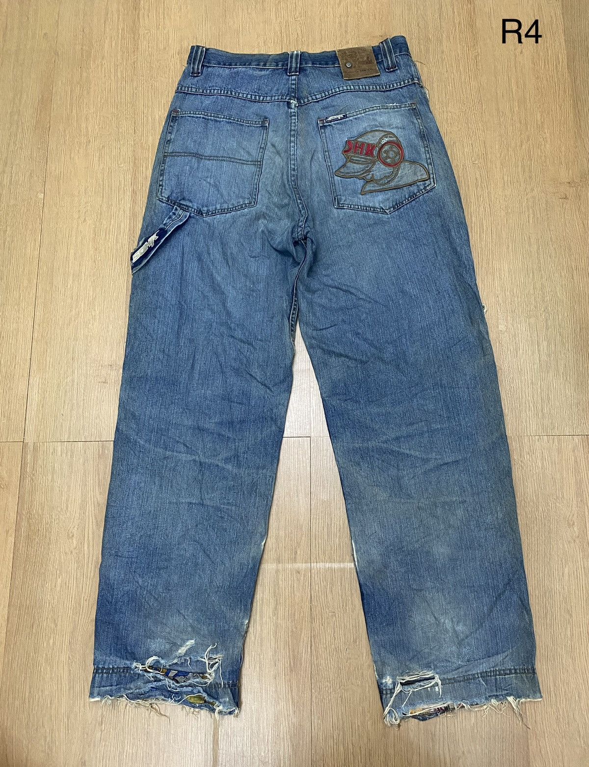 image of Distressed Denim vintage School Of Hard Knocks Buggy Jeans in Blue, Men's (Size 32)