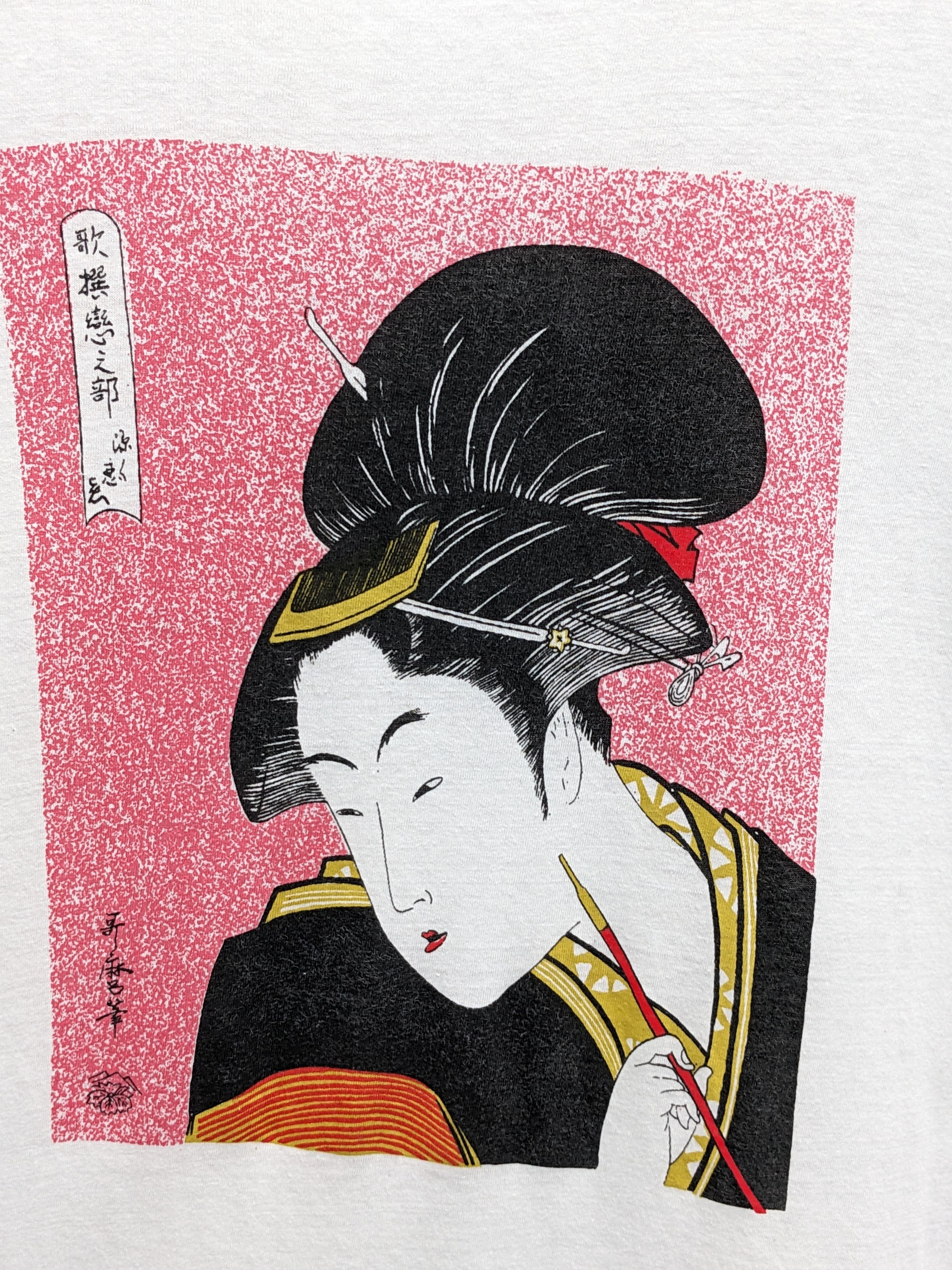 Art Comes First UTAMARO KITAGAWA GEISHA JAPANESE CLASSIC TSHIRT Size US L / EU 52-54 / 3 - 3 Thumbnail