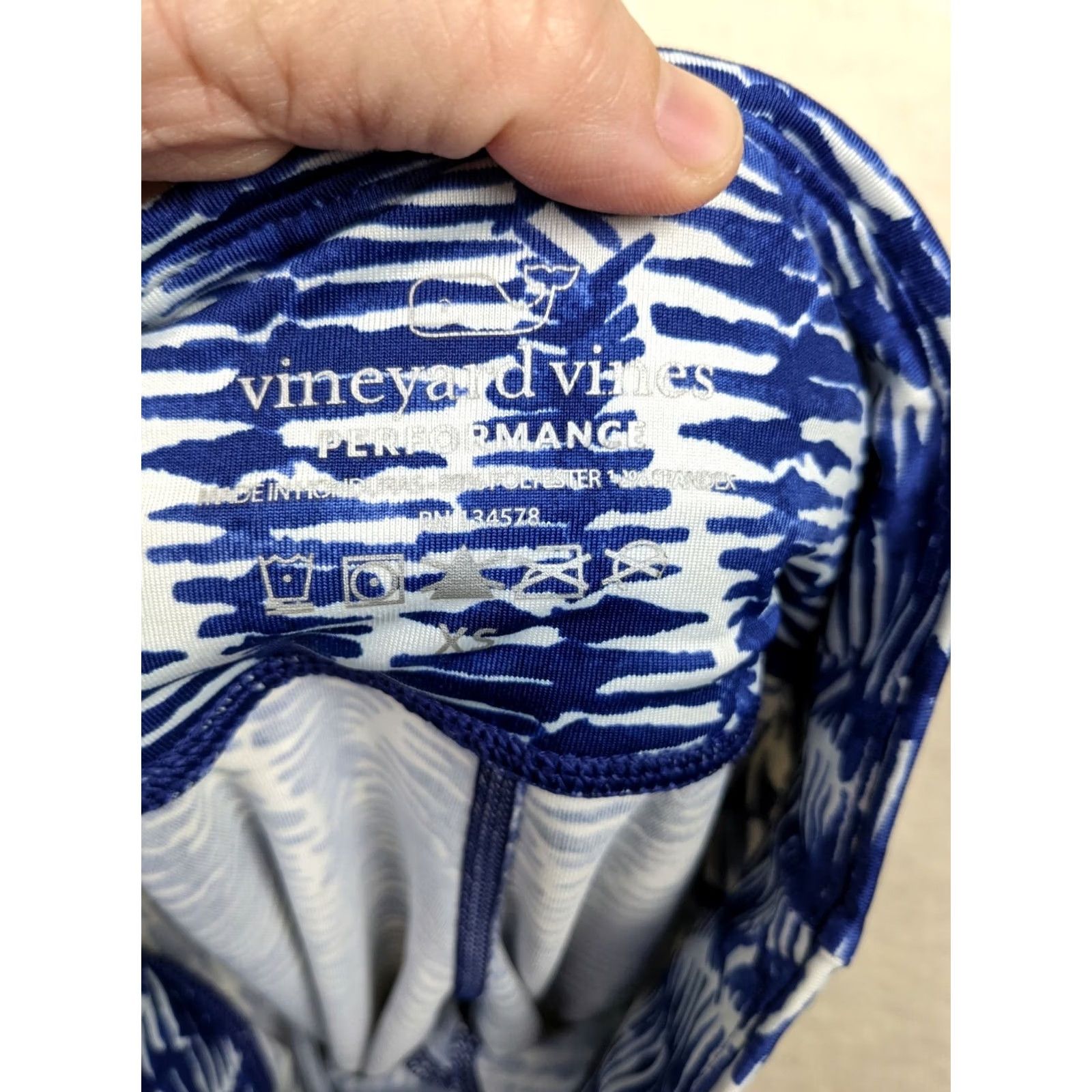 Vineyard Vines Vineyard Vines Women's Performance Leggings XS blue pattern Ombré Pattern Multicolor Activewear Skinny Pull On XS Womens Size 26" / US 2 / IT 38 - 2 Thumbnail