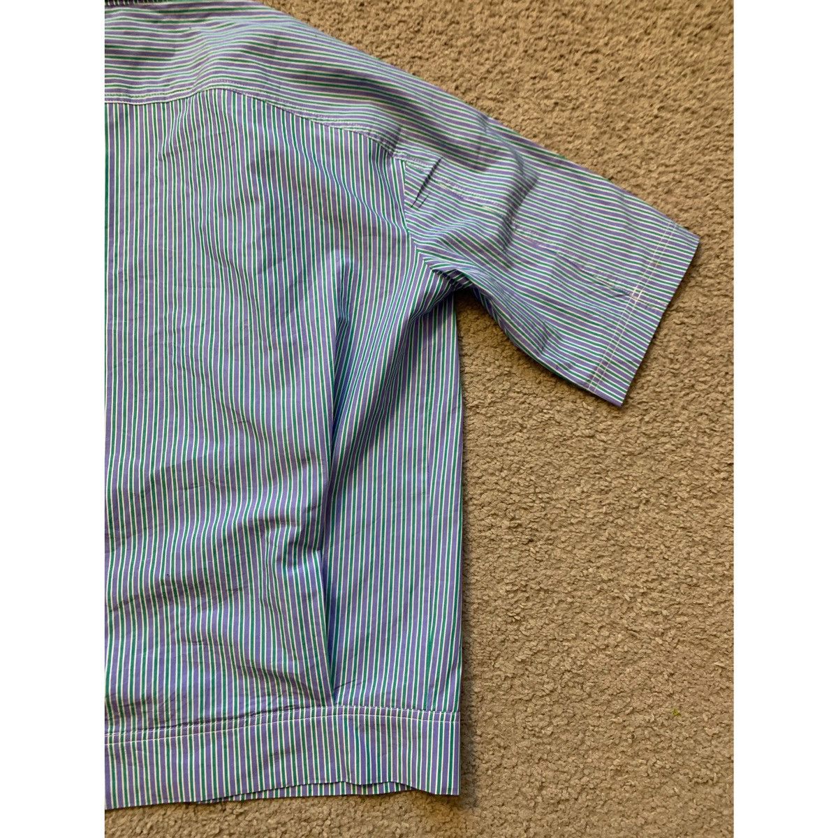 GOETZE GOETZE PLEATED CROPPED STRIPE SHIRT JACKET Size US S / EU 44-46 / 1 - 3 Thumbnail