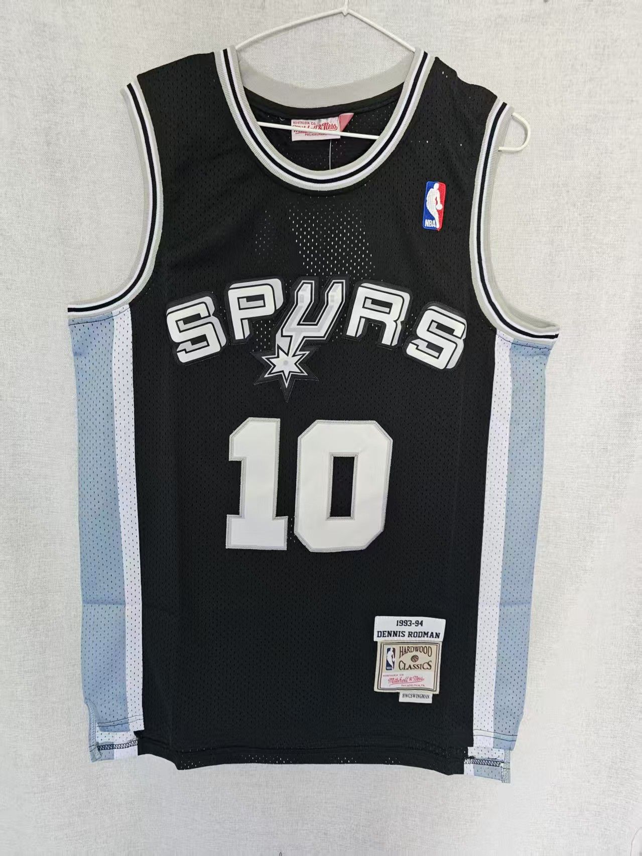 NBA San Antonio Spurs 10 Dennis Rodman Jersey Stitched Size US M / EU 48-50 / 2 - 2 Thumbnail