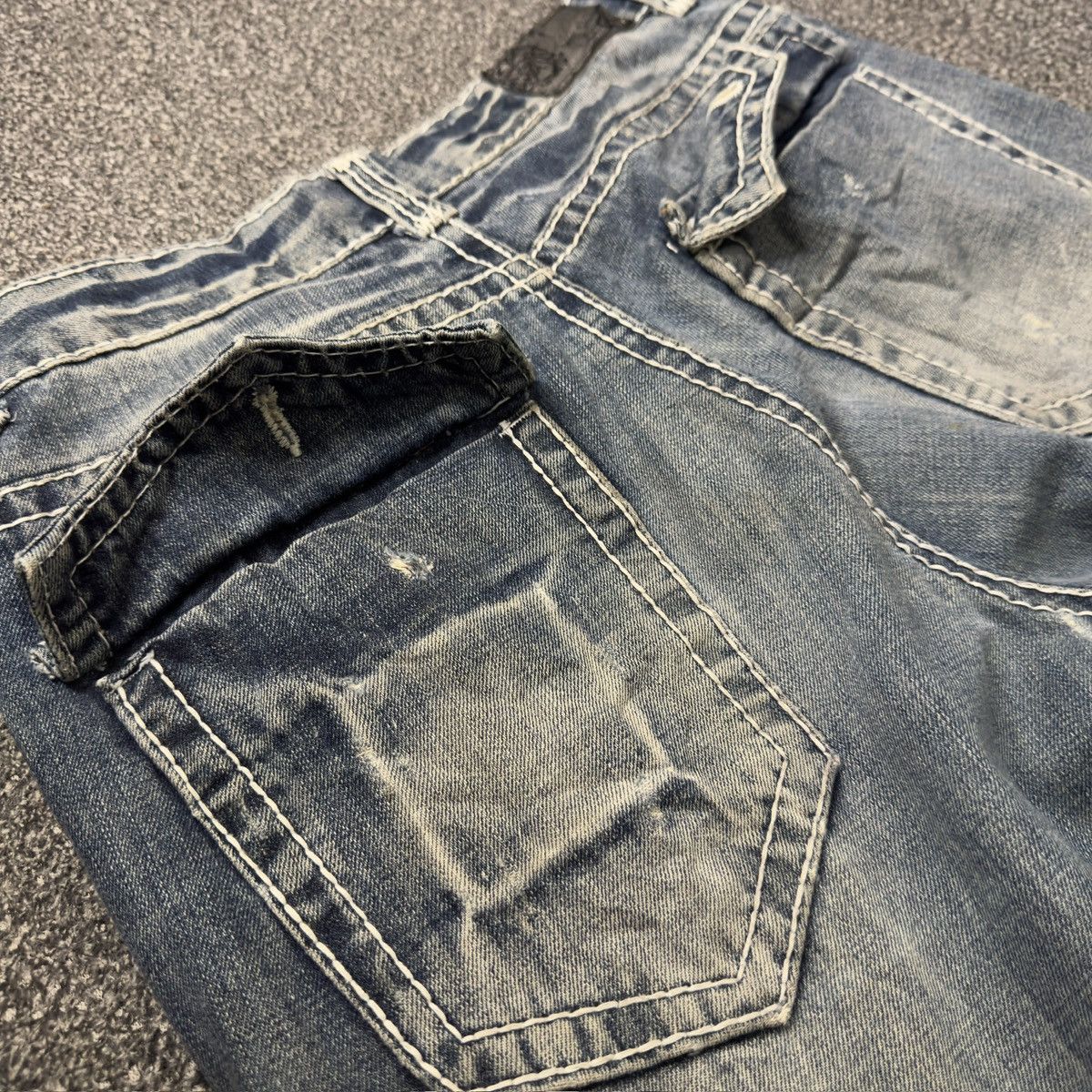 If Six Was Nine Y2K Distressed Boot Cut Joff Style Jeans Size US 35 - 11 Thumbnail