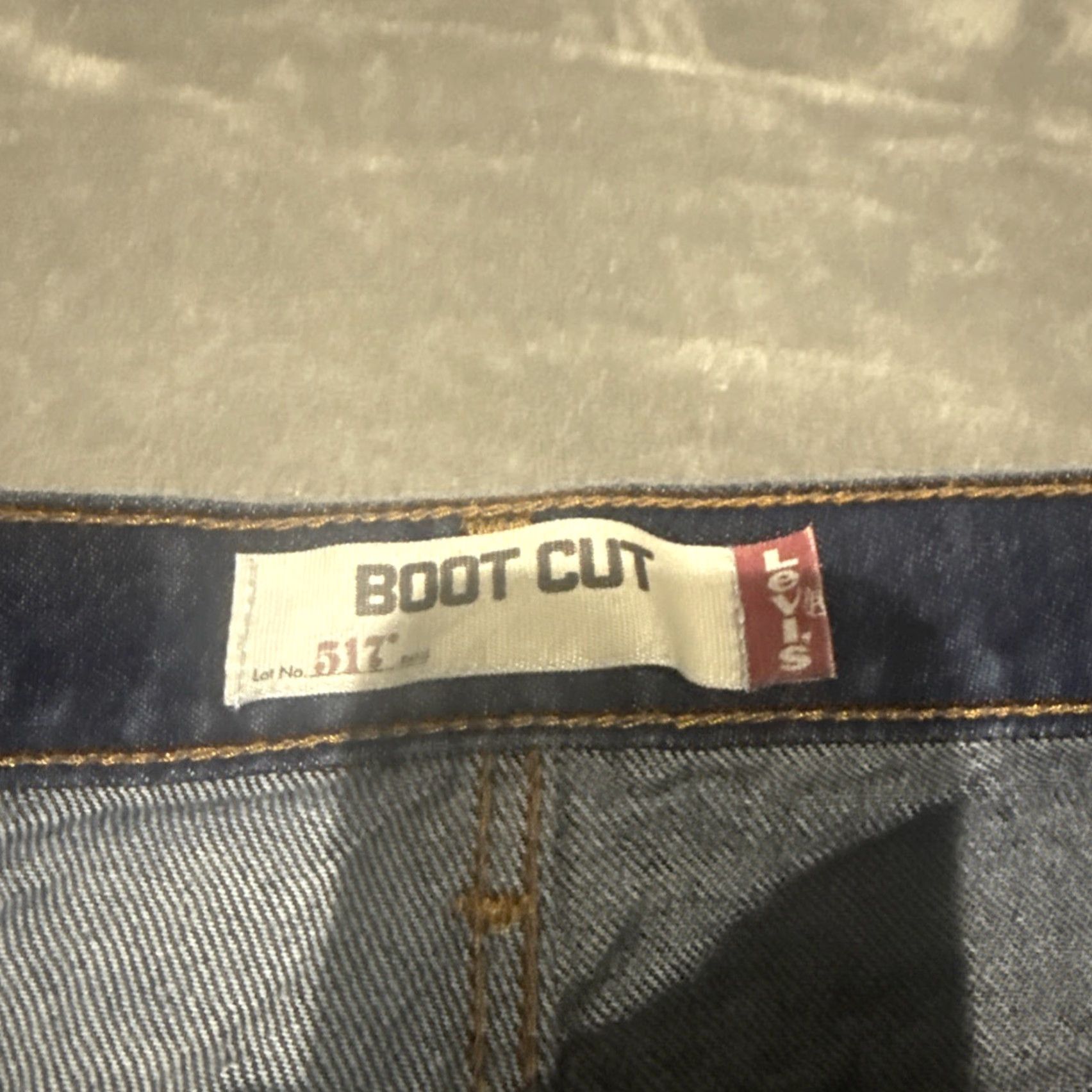 Levi's Levi's 517 Bootcut Jeans Mens 34 Yellowstone Cowboy Western Dark Wash 5-Pocket Denim Regular Fit 32 Inseam Blue Size US 33 - 3 Thumbnail
