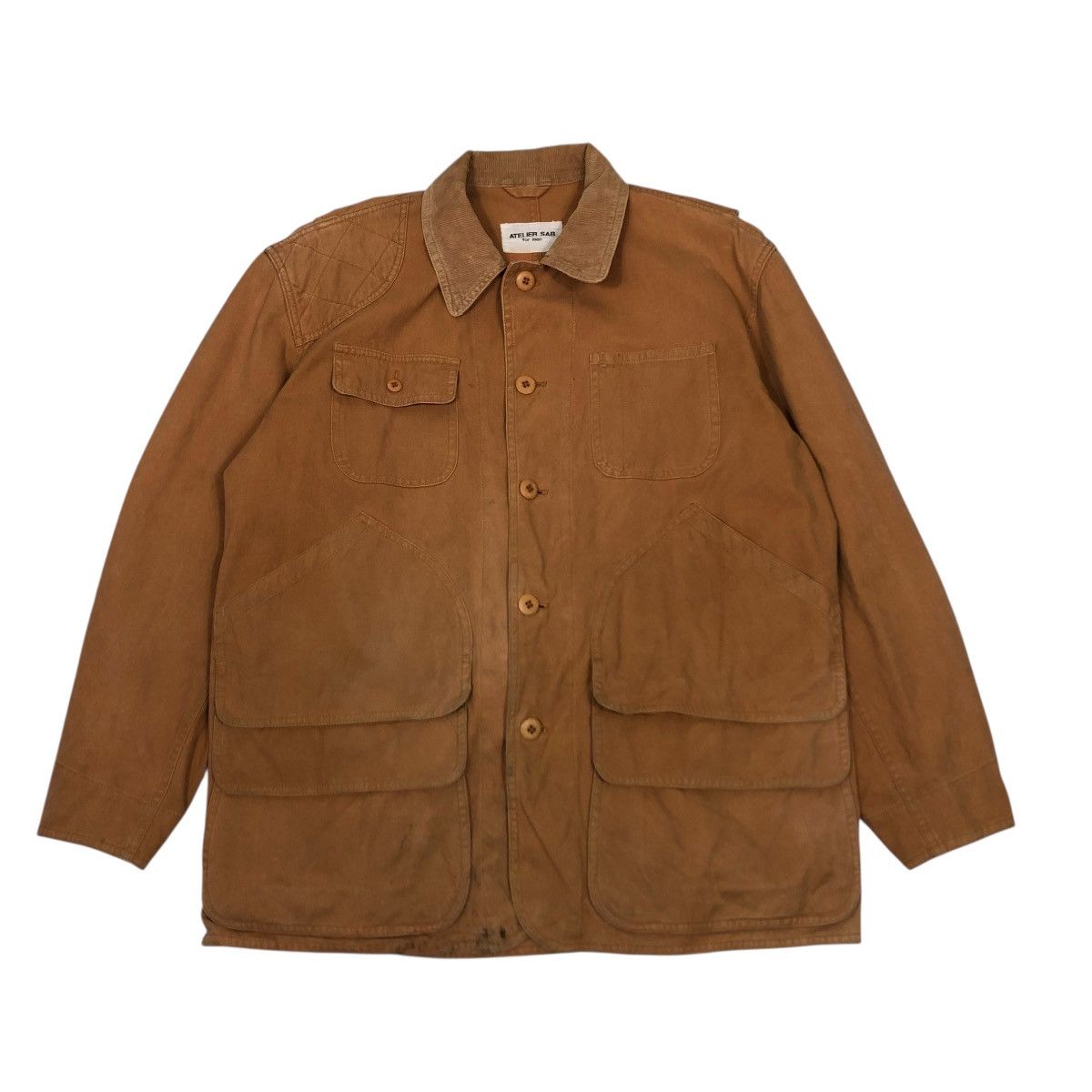 Japanese Brand 🔥RICH BROWN VINTAGE CHORE WORK JACKET ATLIERSAB ISSEY MIYAKE Size US M / EU 48-50 / 2 - 1 Thumbnail